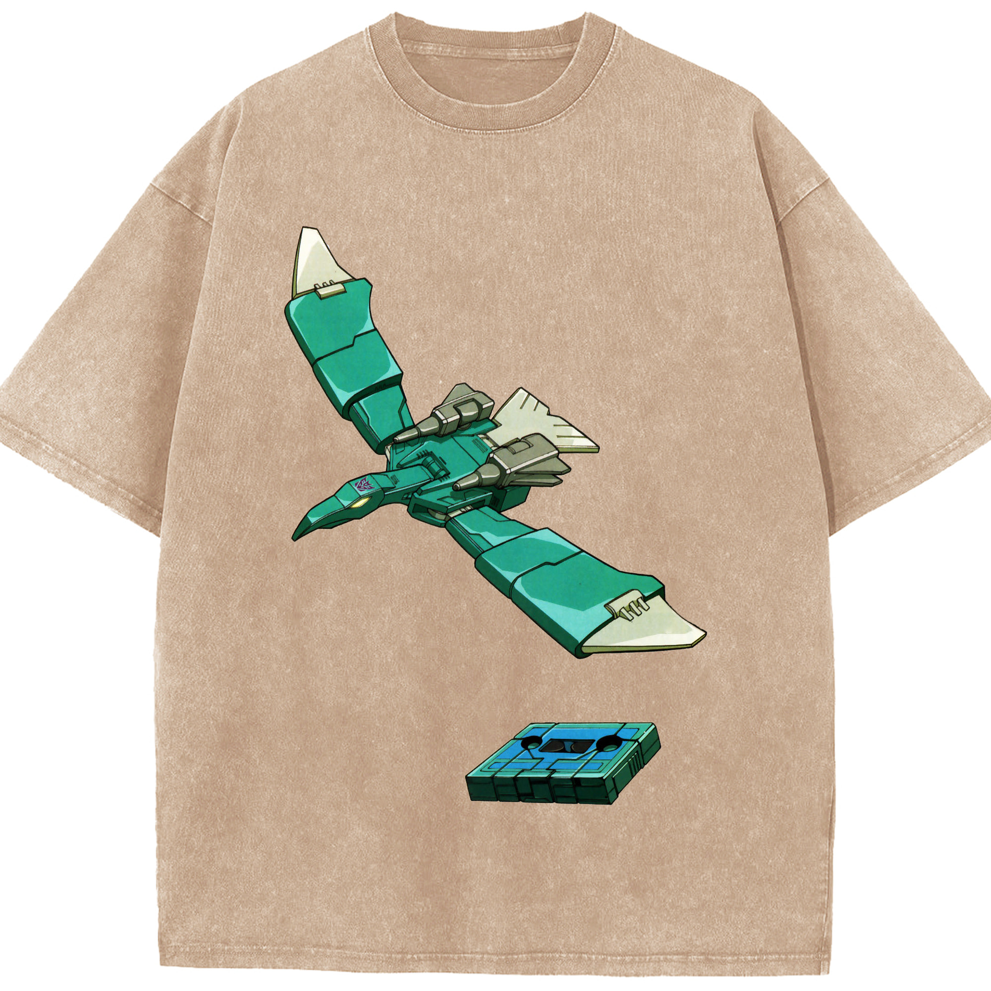 （画像用）  綿100% ヴィンテージ風 半袖Tシャツ（フロントプリント）