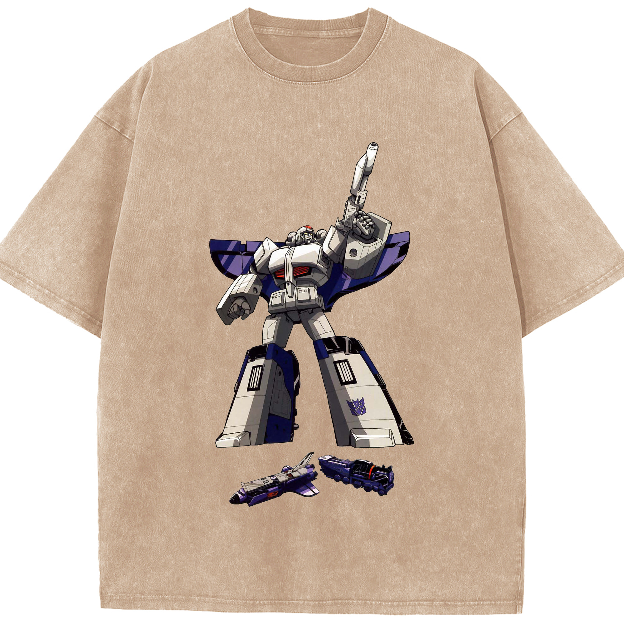 （画像用）  綿100% ヴィンテージ風 半袖Tシャツ（フロントプリント）