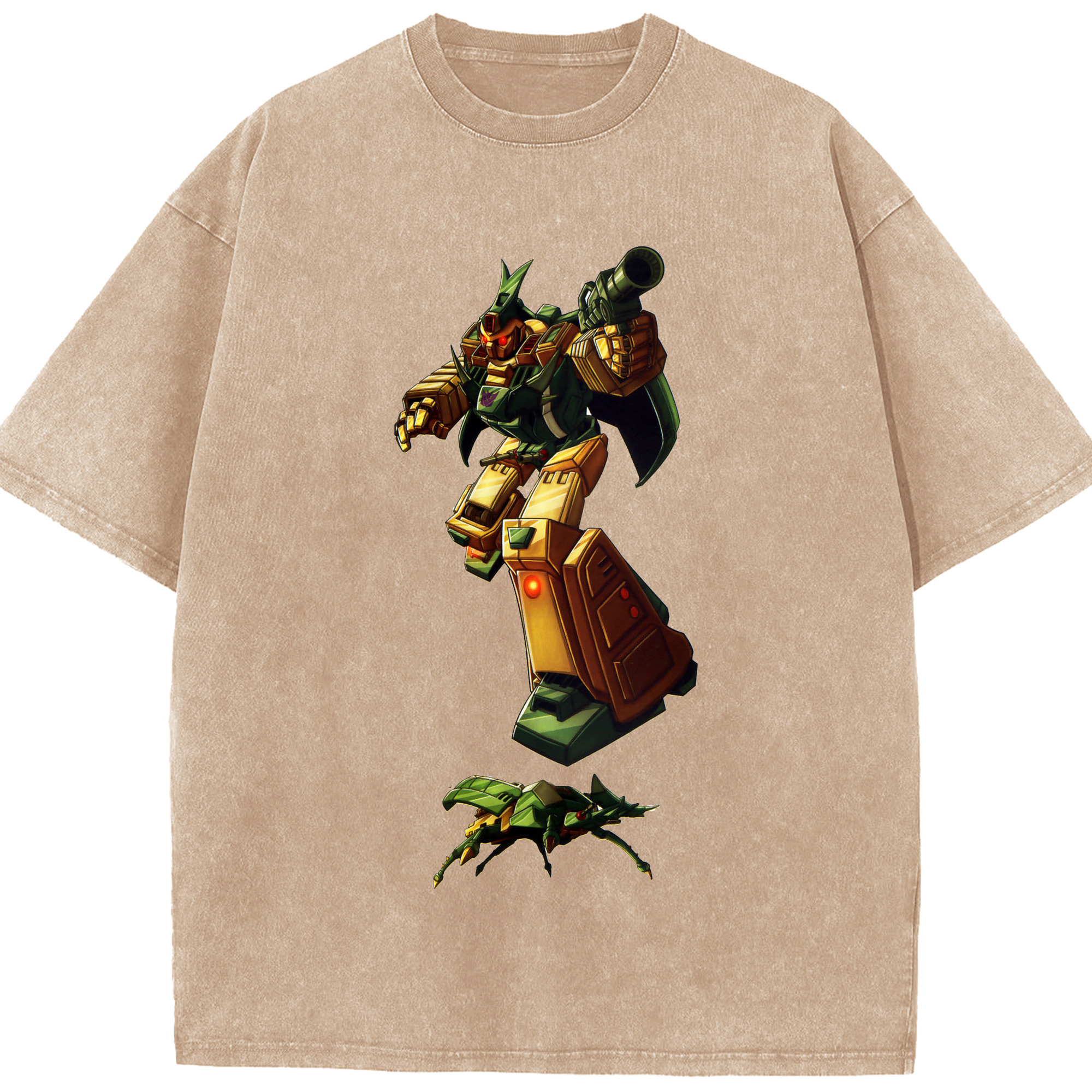 （画像用）  綿100% ヴィンテージ風 半袖Tシャツ（フロントプリント）
