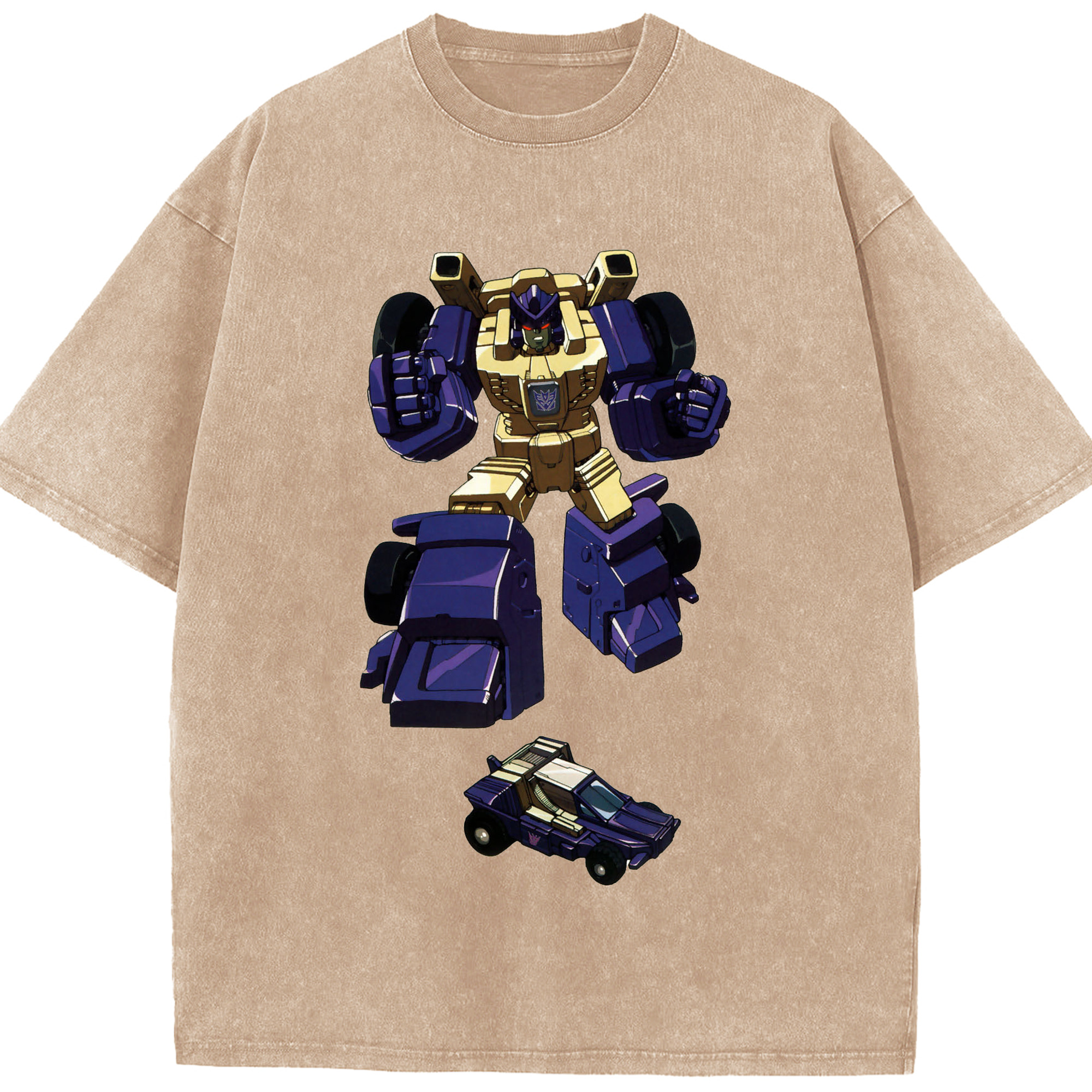 （画像用）  綿100% ヴィンテージ風 半袖Tシャツ（フロントプリント）