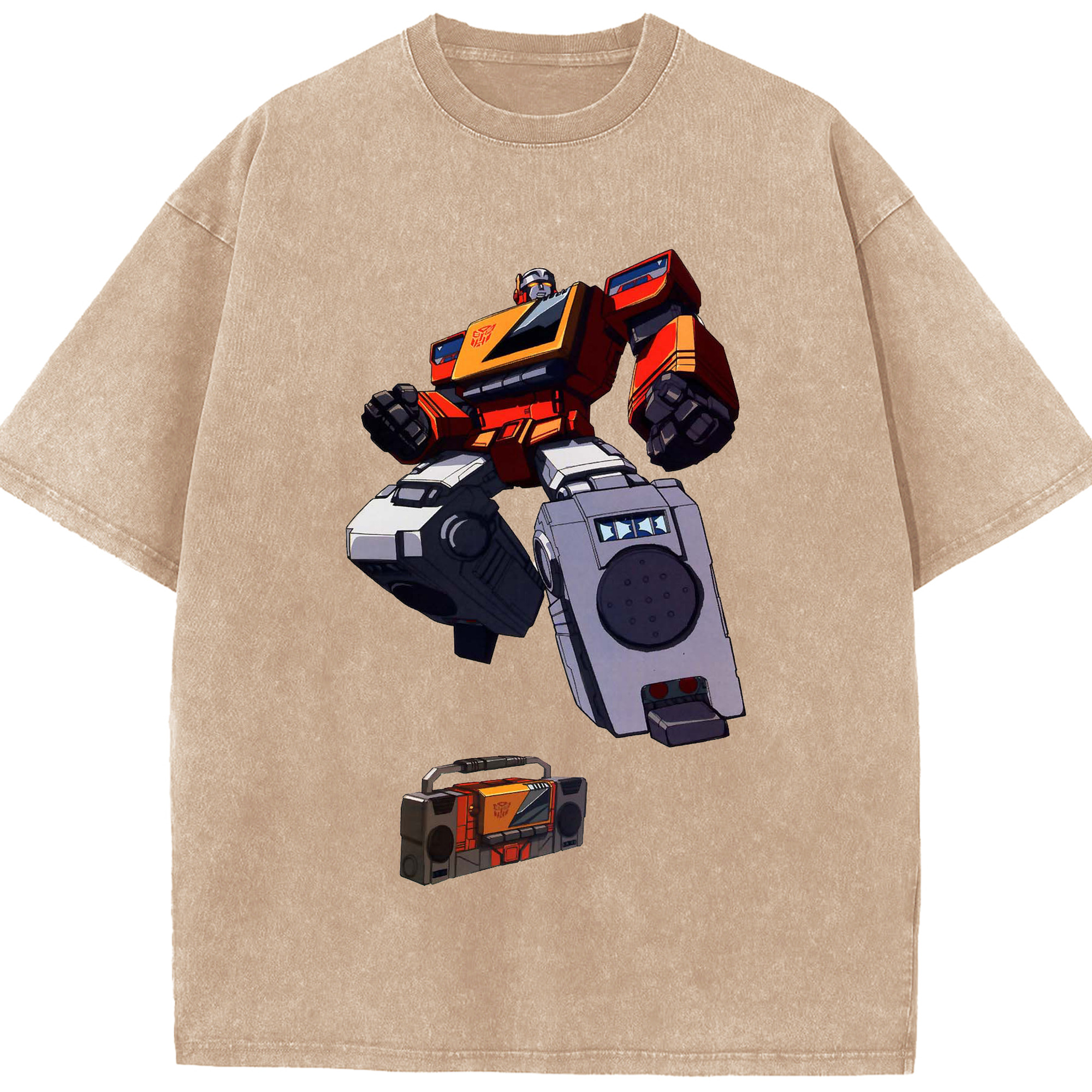 （画像用）  綿100% ヴィンテージ風 半袖Tシャツ（フロントプリント）