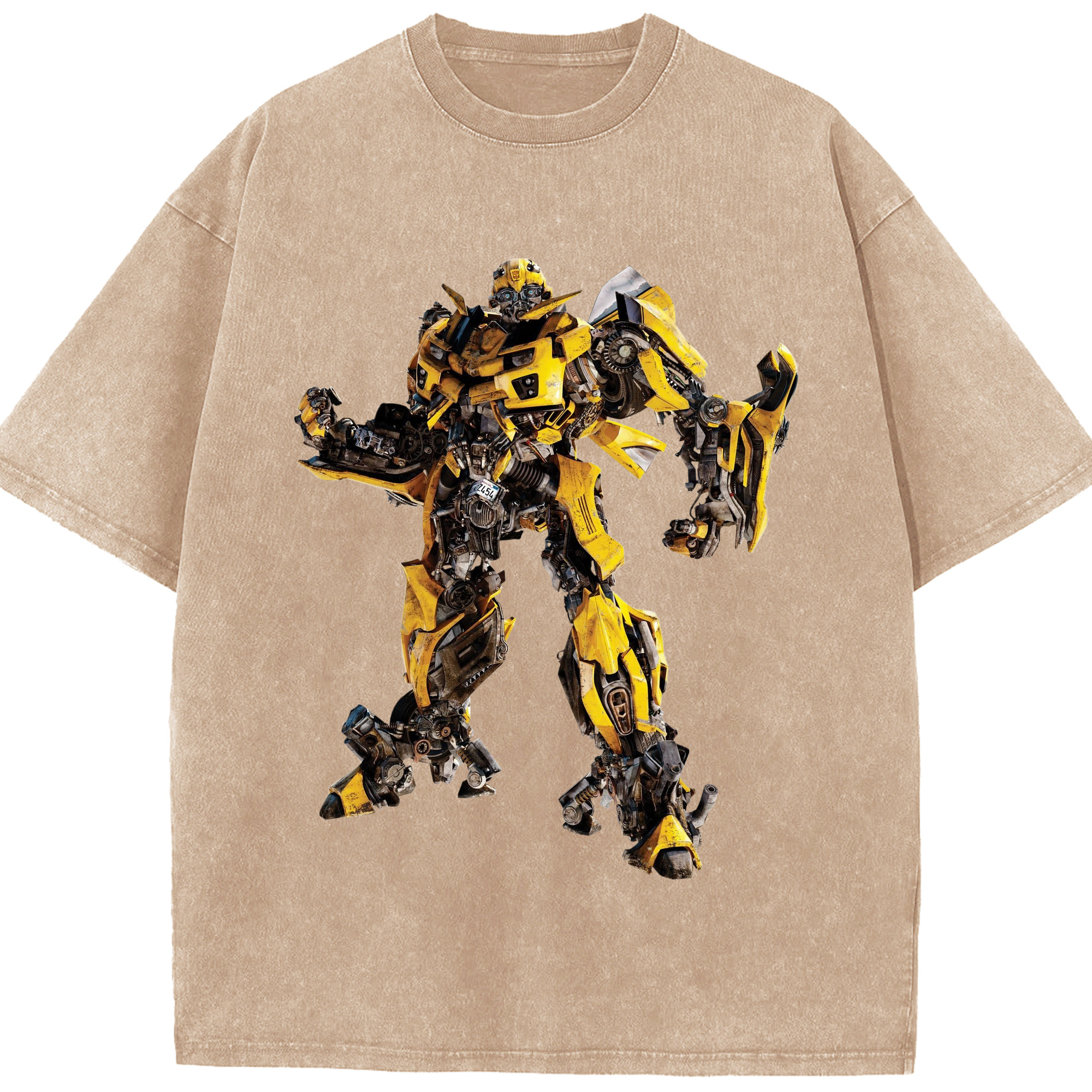 （画像用）  綿100% ヴィンテージ風 半袖Tシャツ（フロントプリント）