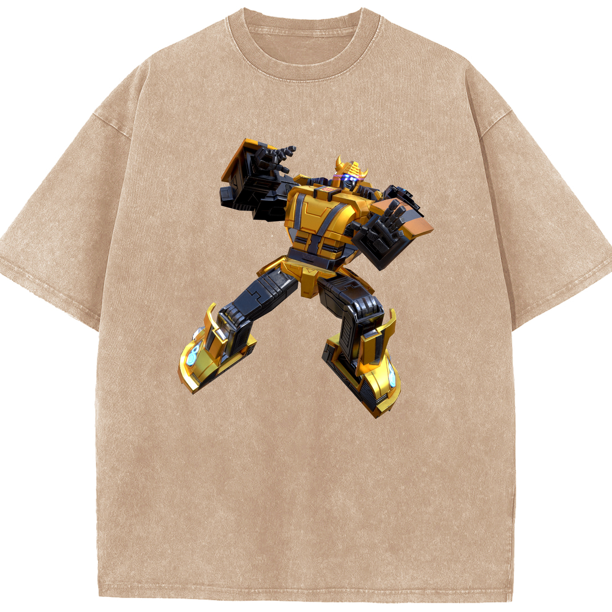 （画像用）  綿100% ヴィンテージ風 半袖Tシャツ（フロントプリント）