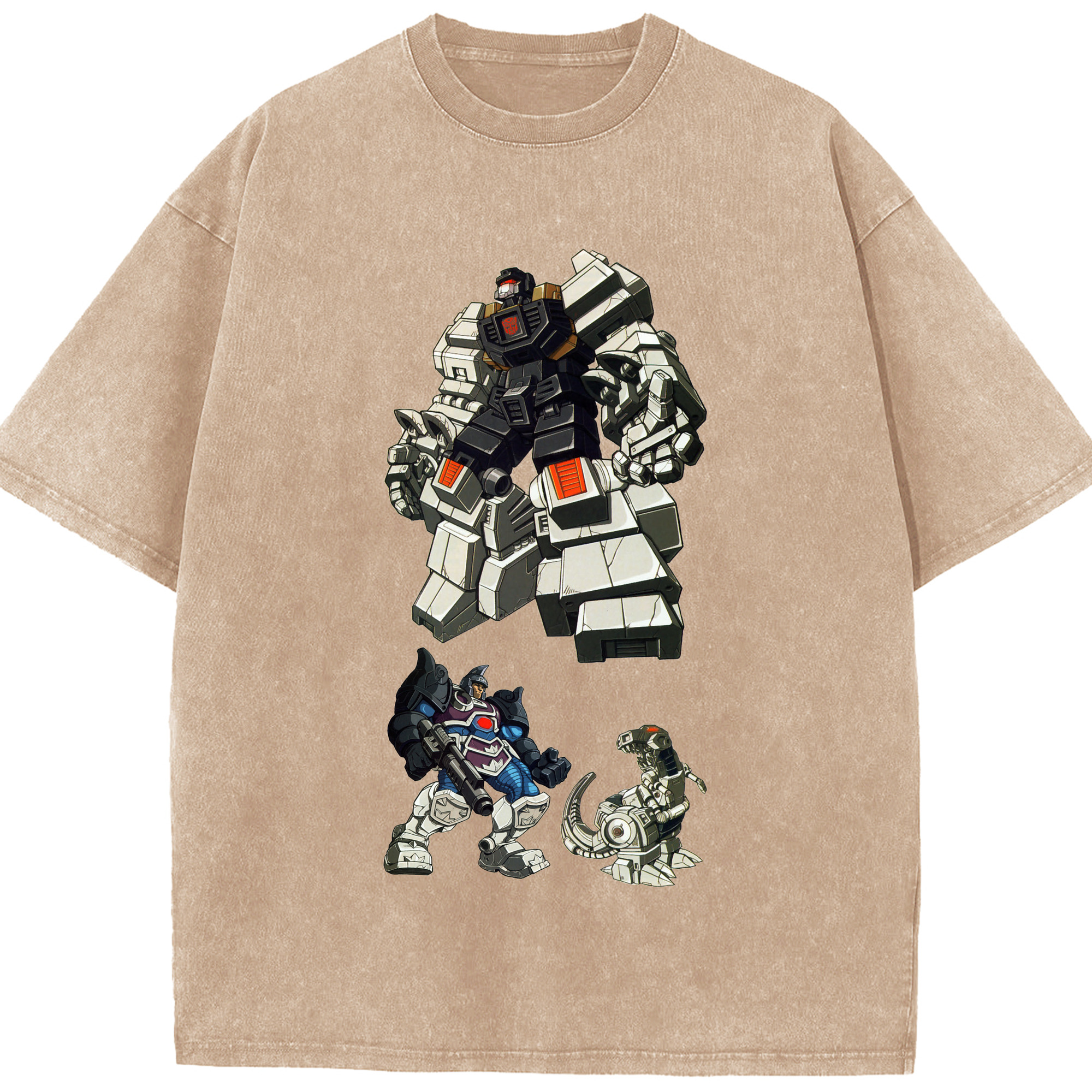 （画像用）  綿100% ヴィンテージ風 半袖Tシャツ（フロントプリント）
