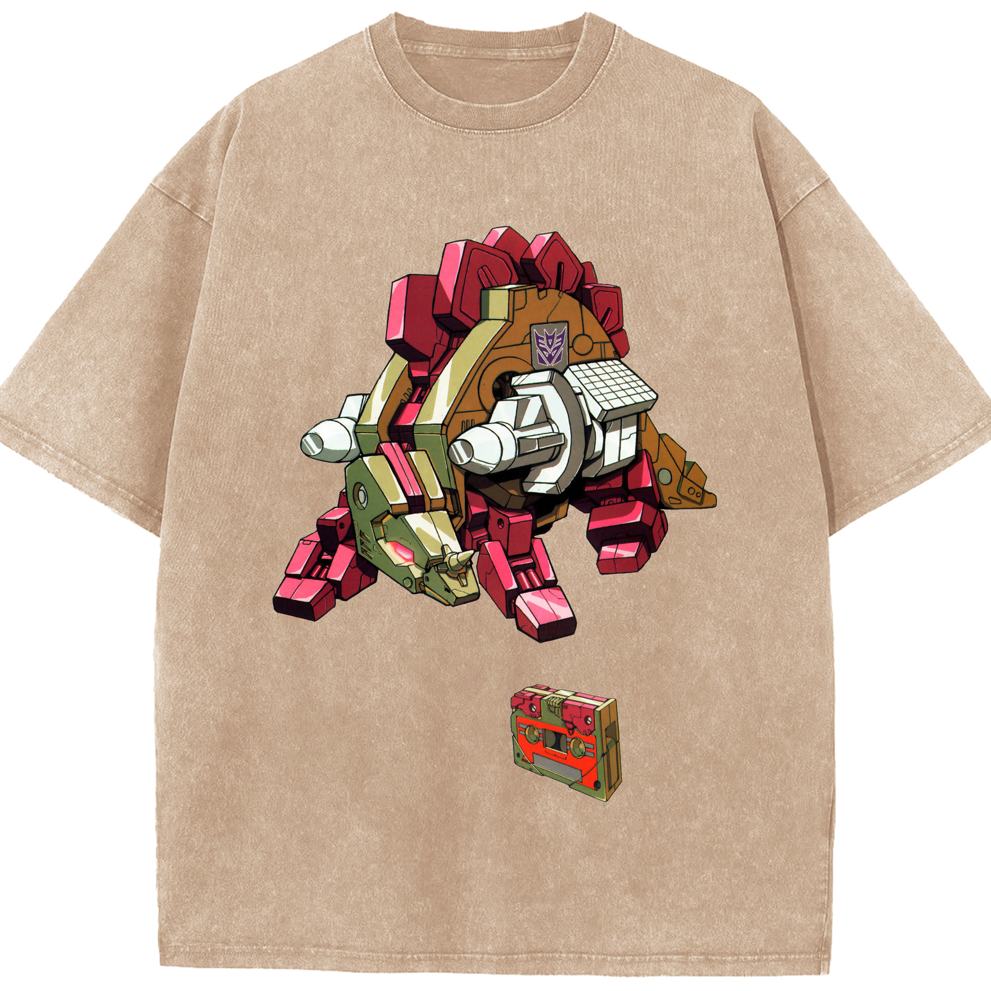 （画像用）  綿100% ヴィンテージ風 半袖Tシャツ（フロントプリント）