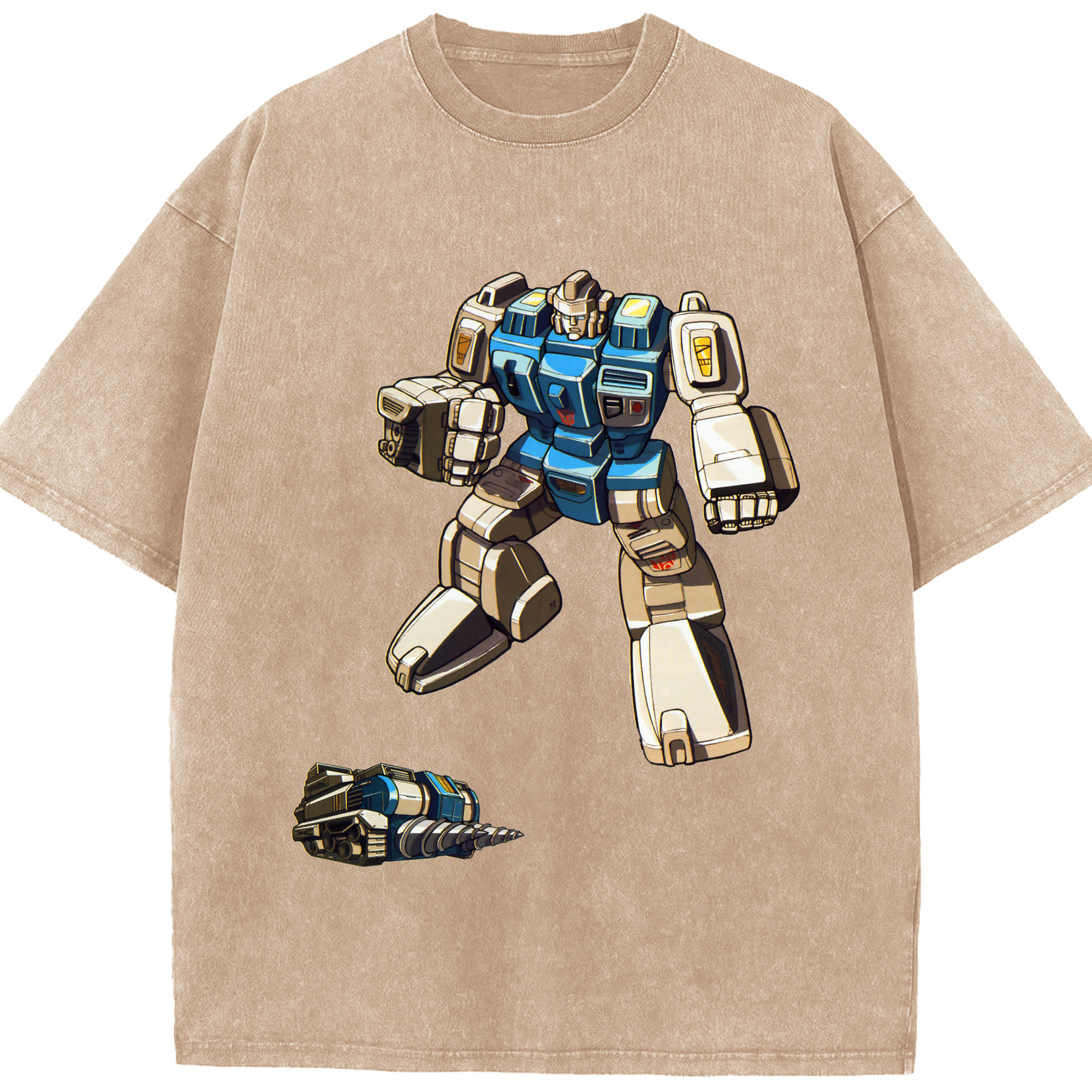（画像用）  綿100% ヴィンテージ風 半袖Tシャツ（フロントプリント）