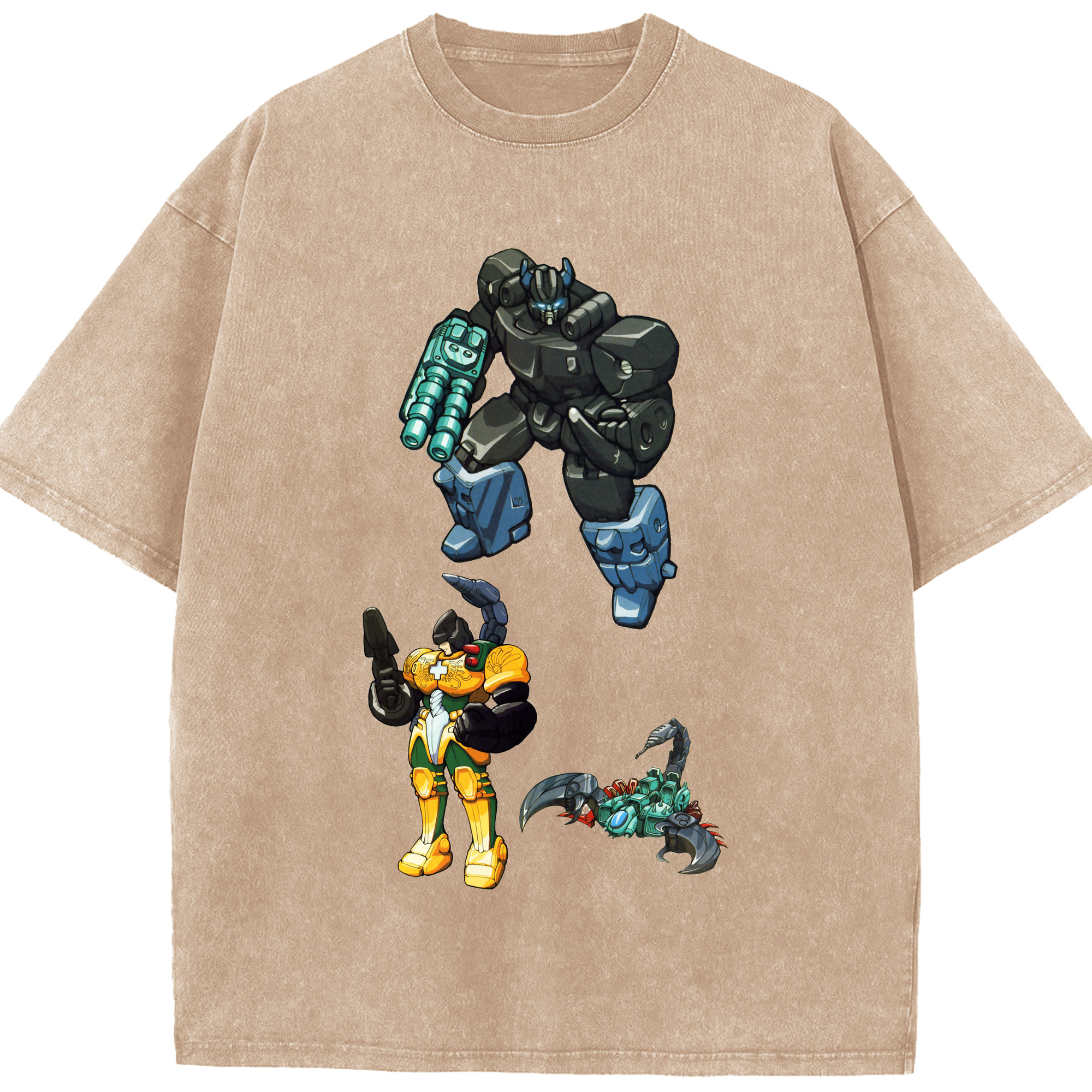 （画像用）  綿100% ヴィンテージ風 半袖Tシャツ（フロントプリント）