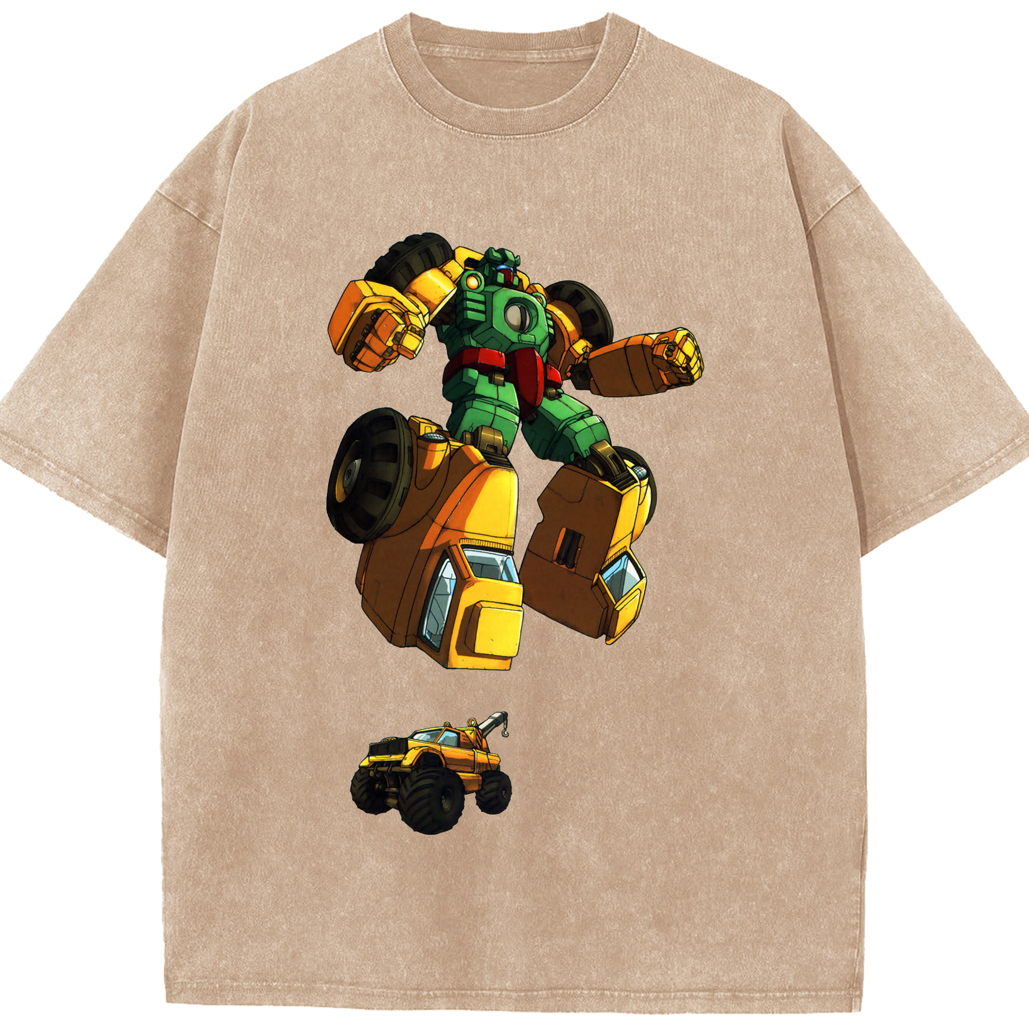 （画像用）  綿100% ヴィンテージ風 半袖Tシャツ（フロントプリント）