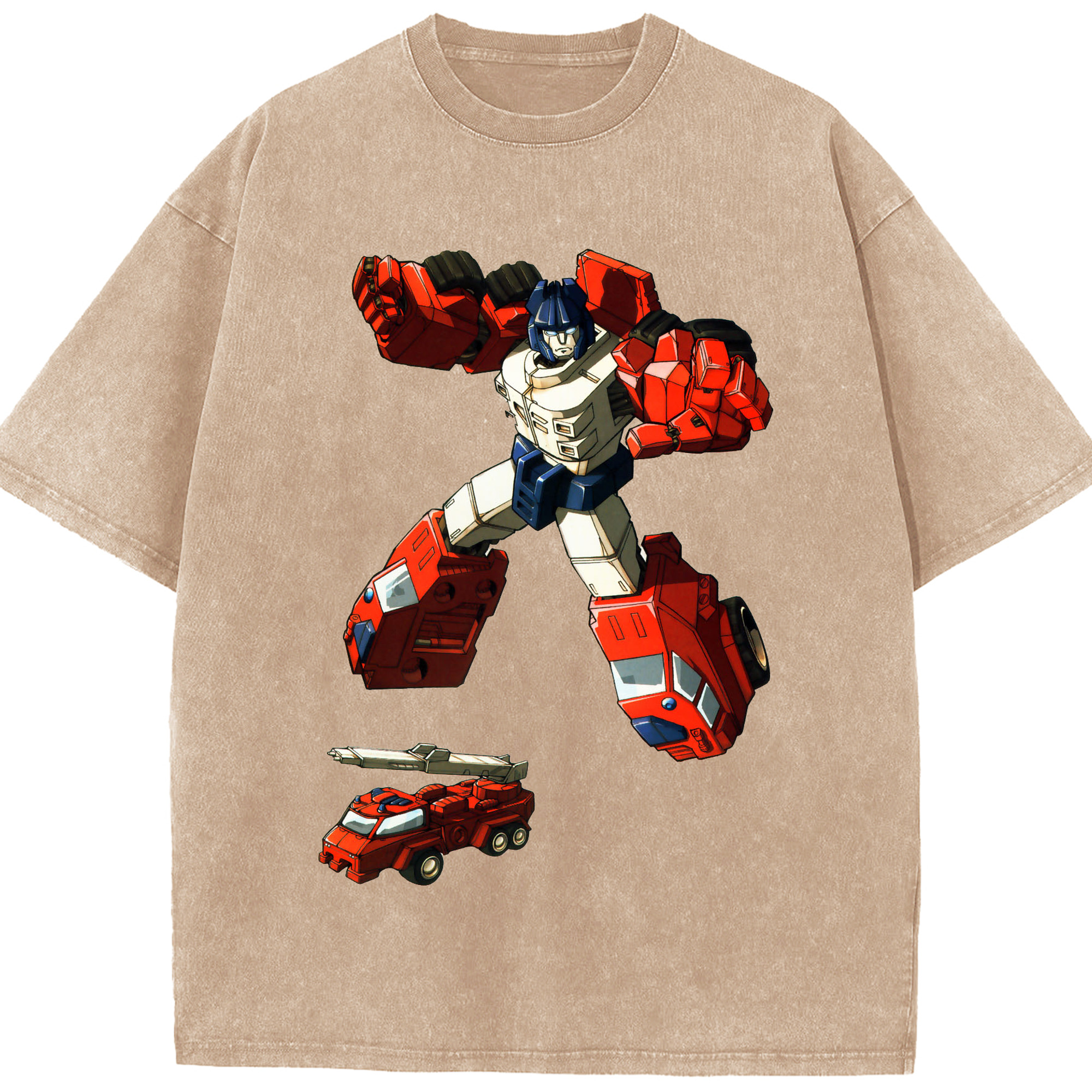 （画像用）  綿100% ヴィンテージ風 半袖Tシャツ（フロントプリント）