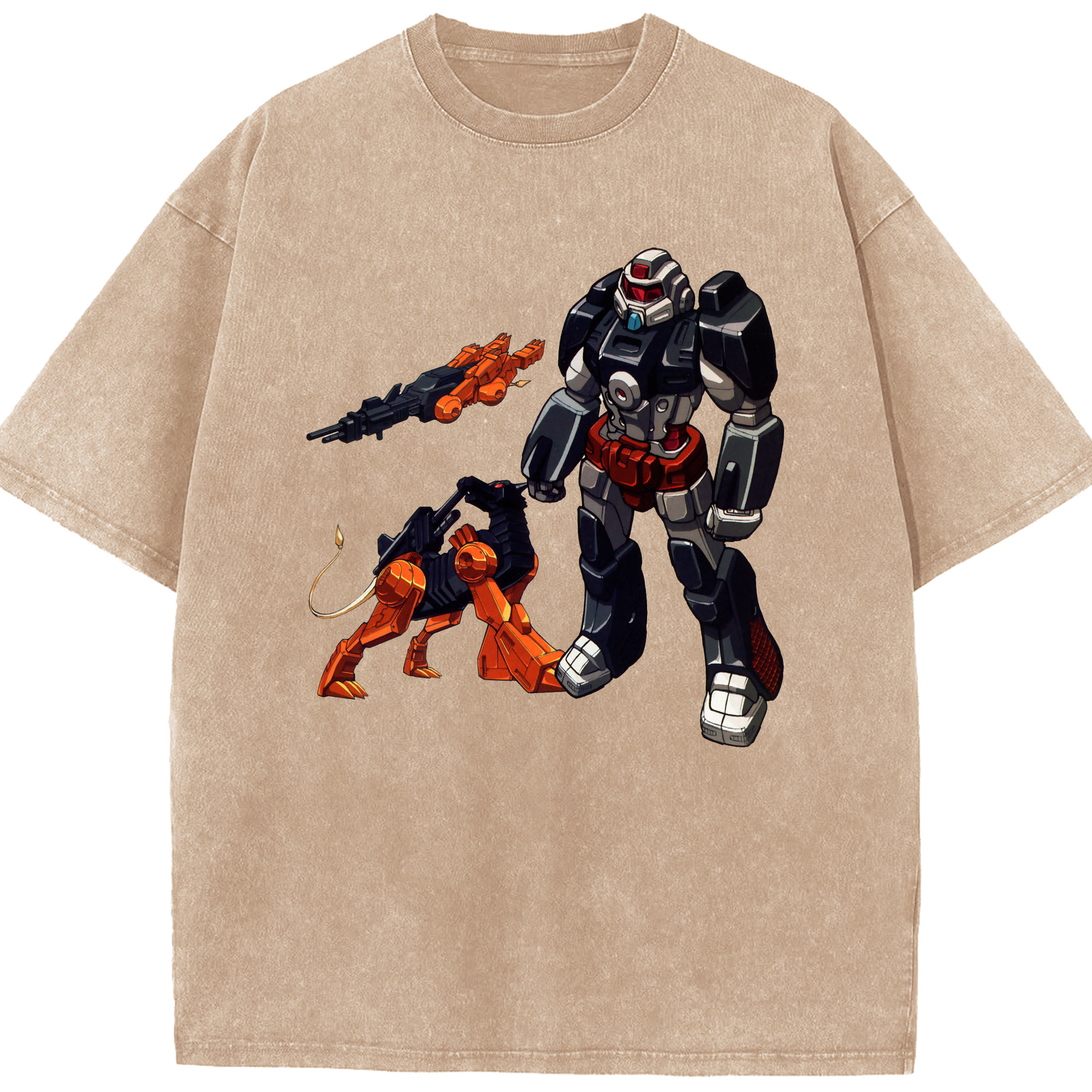 （画像用）  綿100% ヴィンテージ風 半袖Tシャツ（フロントプリント）