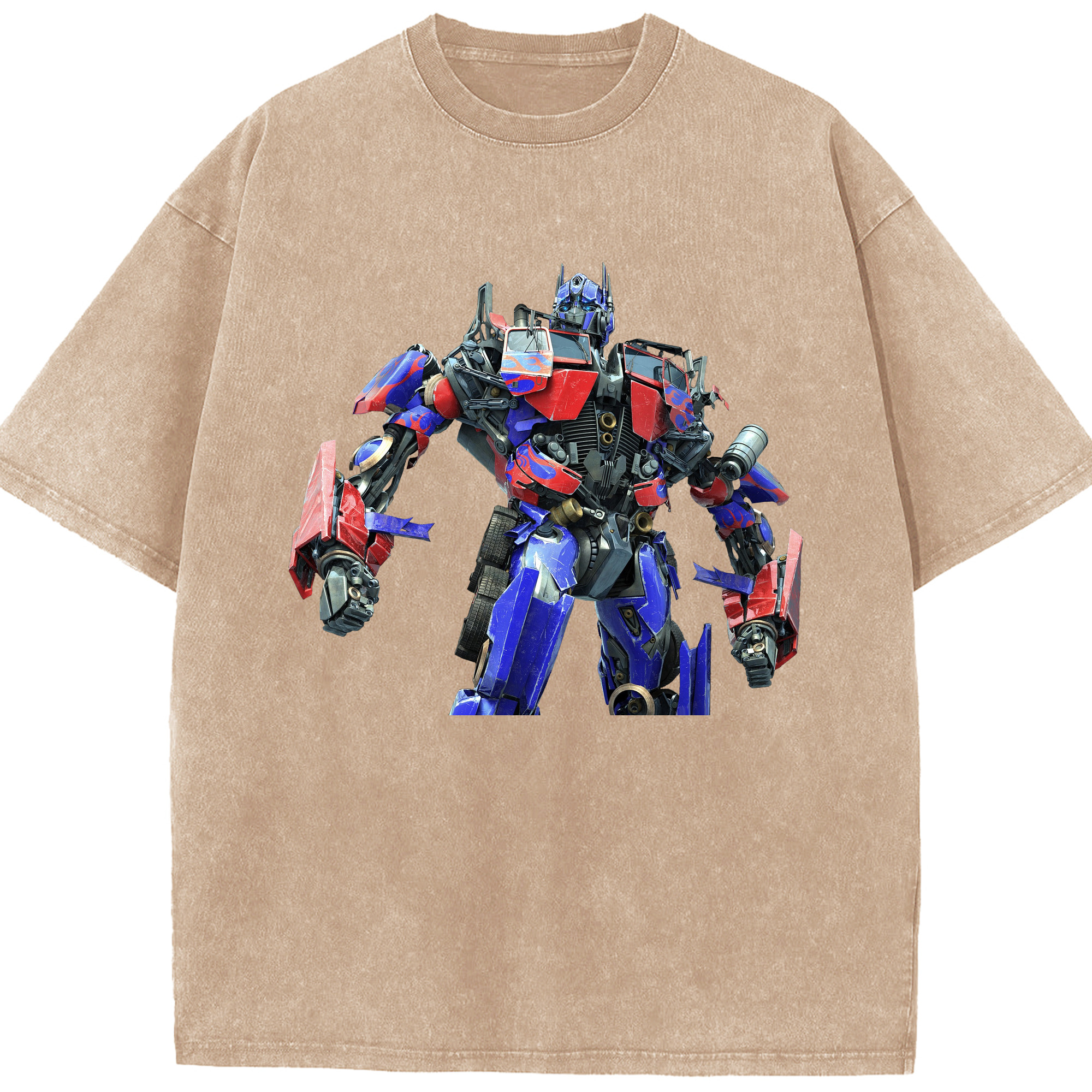 （画像用）  綿100% ヴィンテージ風 半袖Tシャツ（フロントプリント）