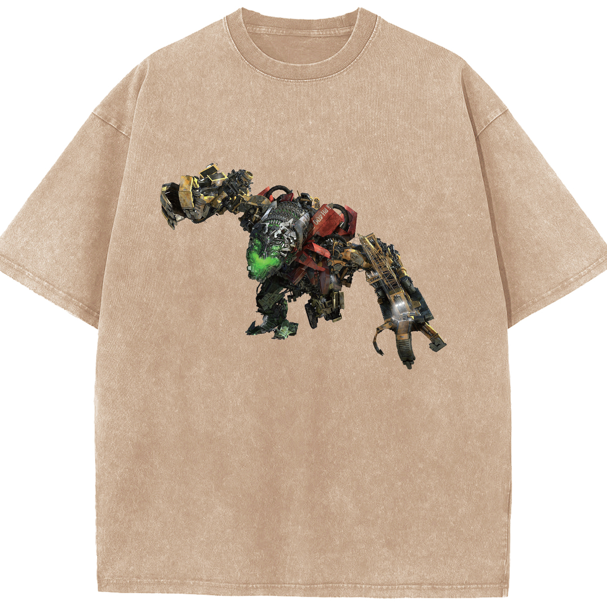 （画像用）  綿100% ヴィンテージ風 半袖Tシャツ（フロントプリント）