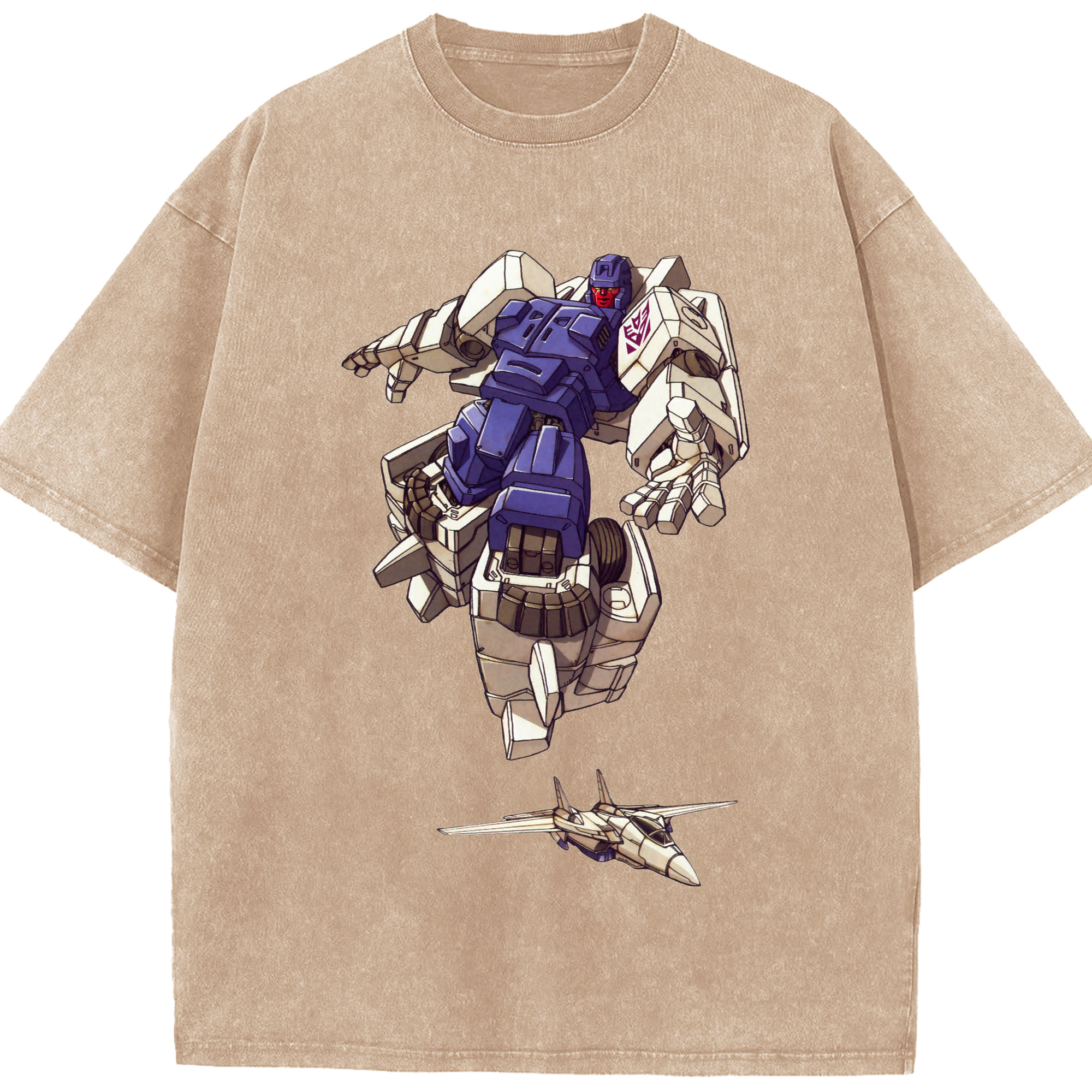 （画像用）  綿100% ヴィンテージ風 半袖Tシャツ（フロントプリント）