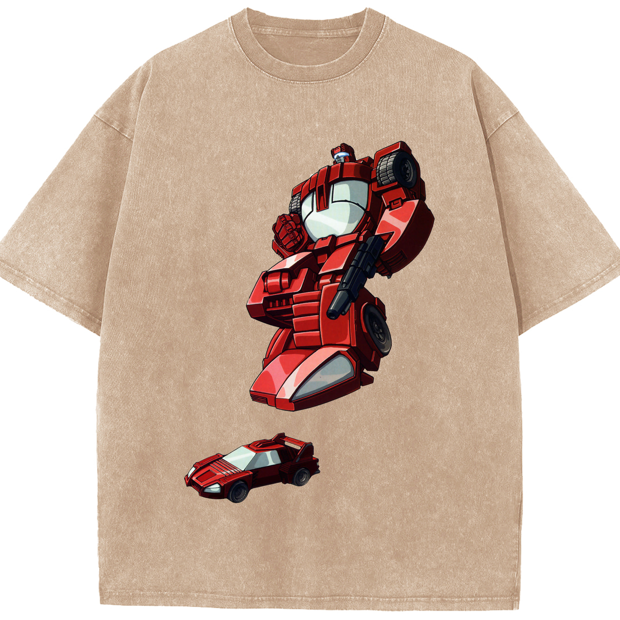 （画像用）  綿100% ヴィンテージ風 半袖Tシャツ（フロントプリント）