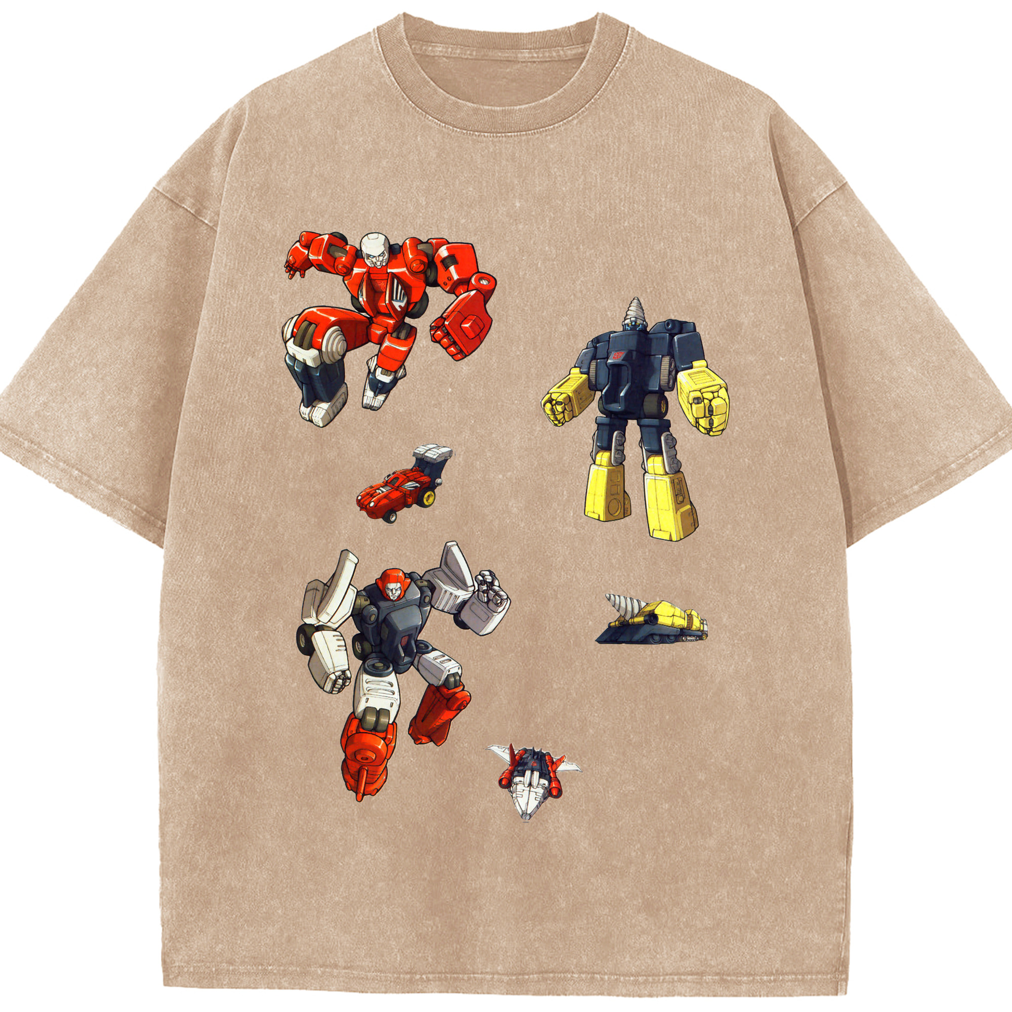 （画像用）  綿100% ヴィンテージ風 半袖Tシャツ（フロントプリント）