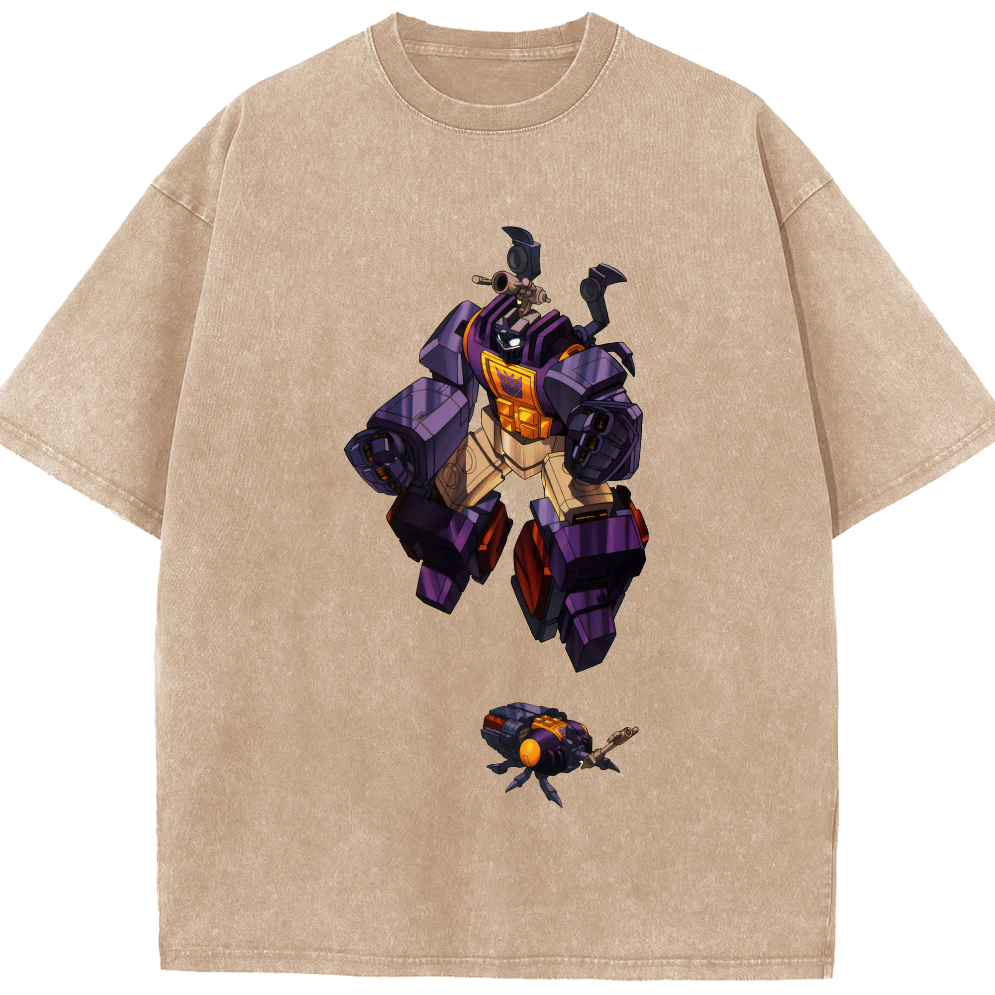 （画像用）  綿100% ヴィンテージ風 半袖Tシャツ（フロントプリント）