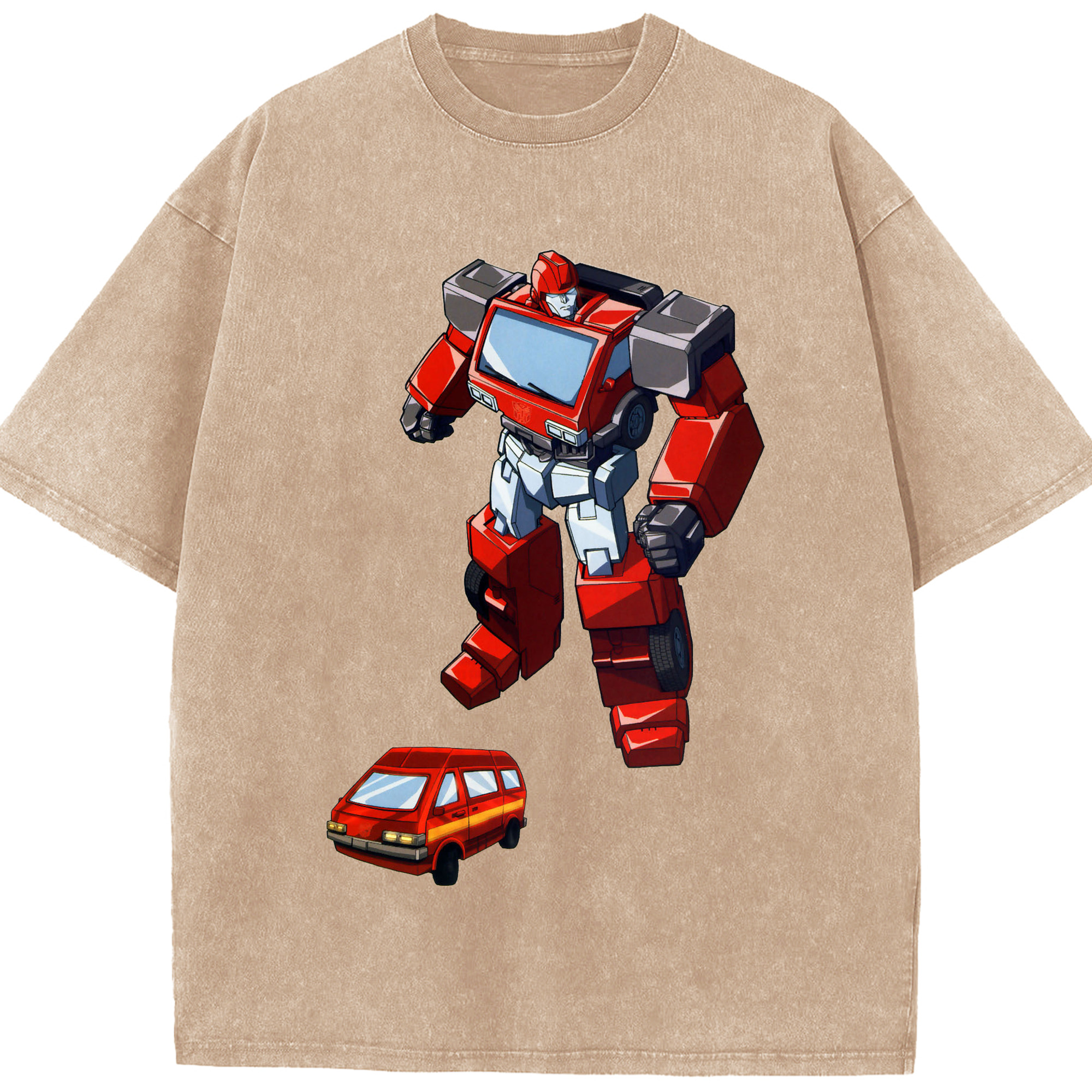 （画像用）  綿100% ヴィンテージ風 半袖Tシャツ（フロントプリント）