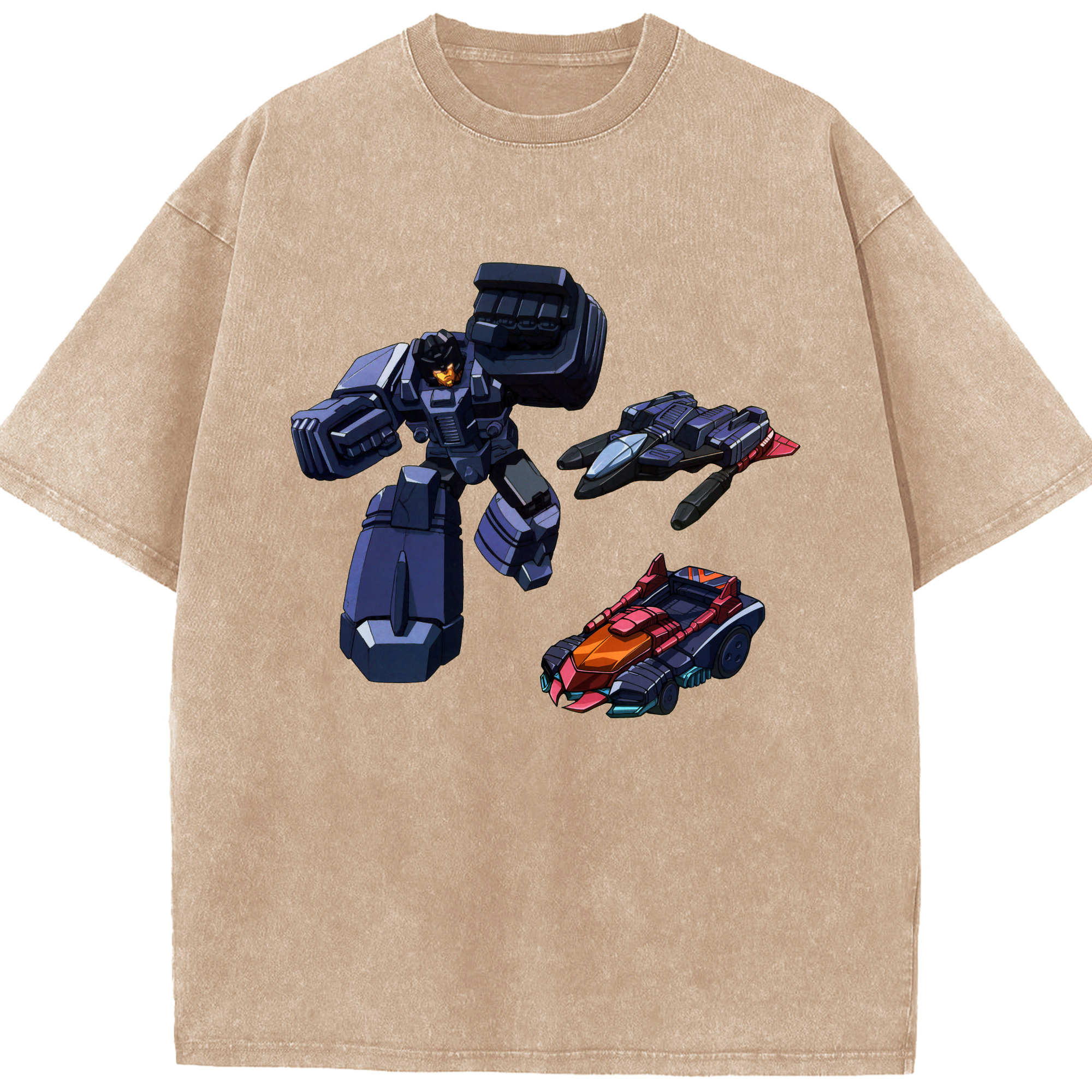 （画像用）  綿100% ヴィンテージ風 半袖Tシャツ（フロントプリント）