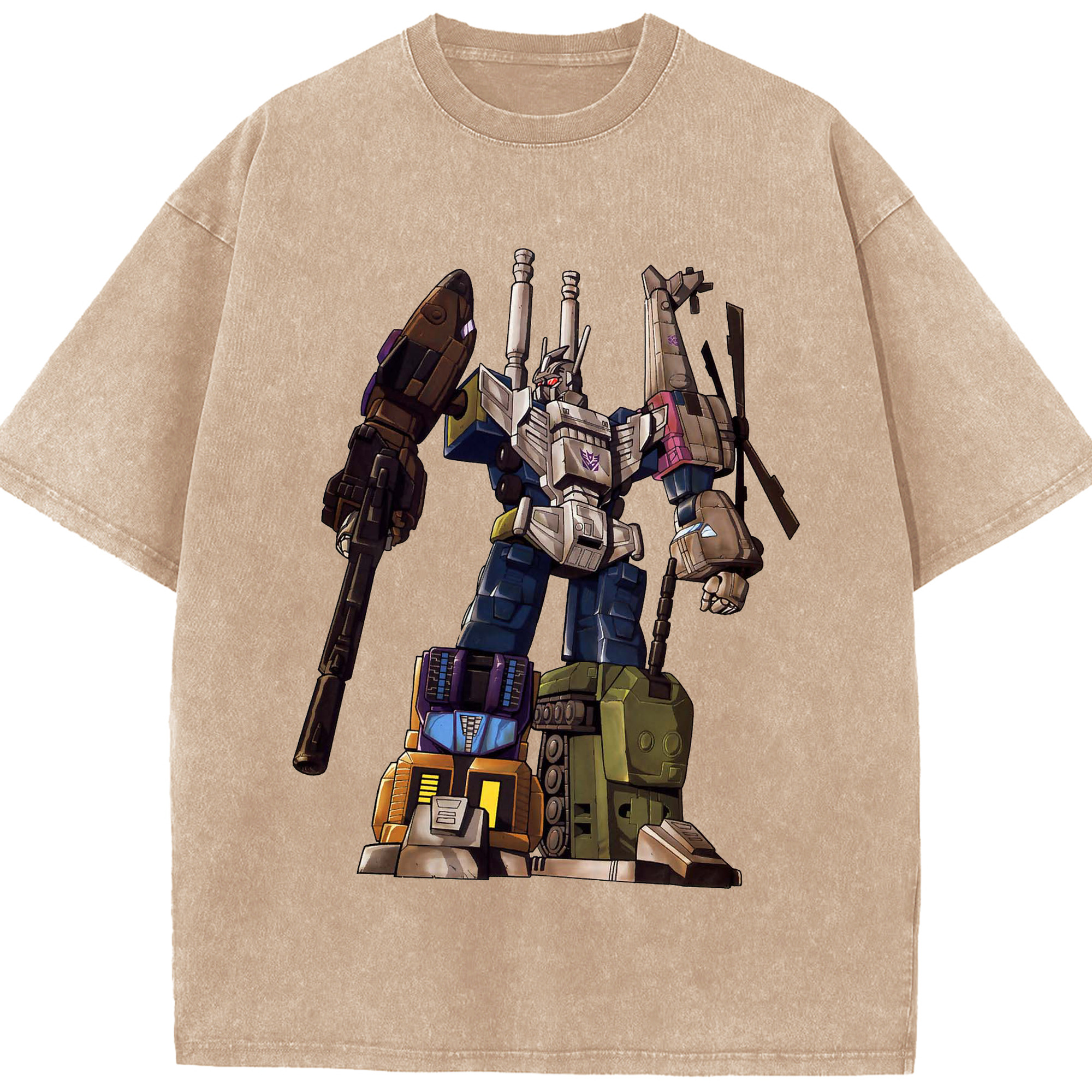 （画像用）  綿100% ヴィンテージ風 半袖Tシャツ（フロントプリント）
