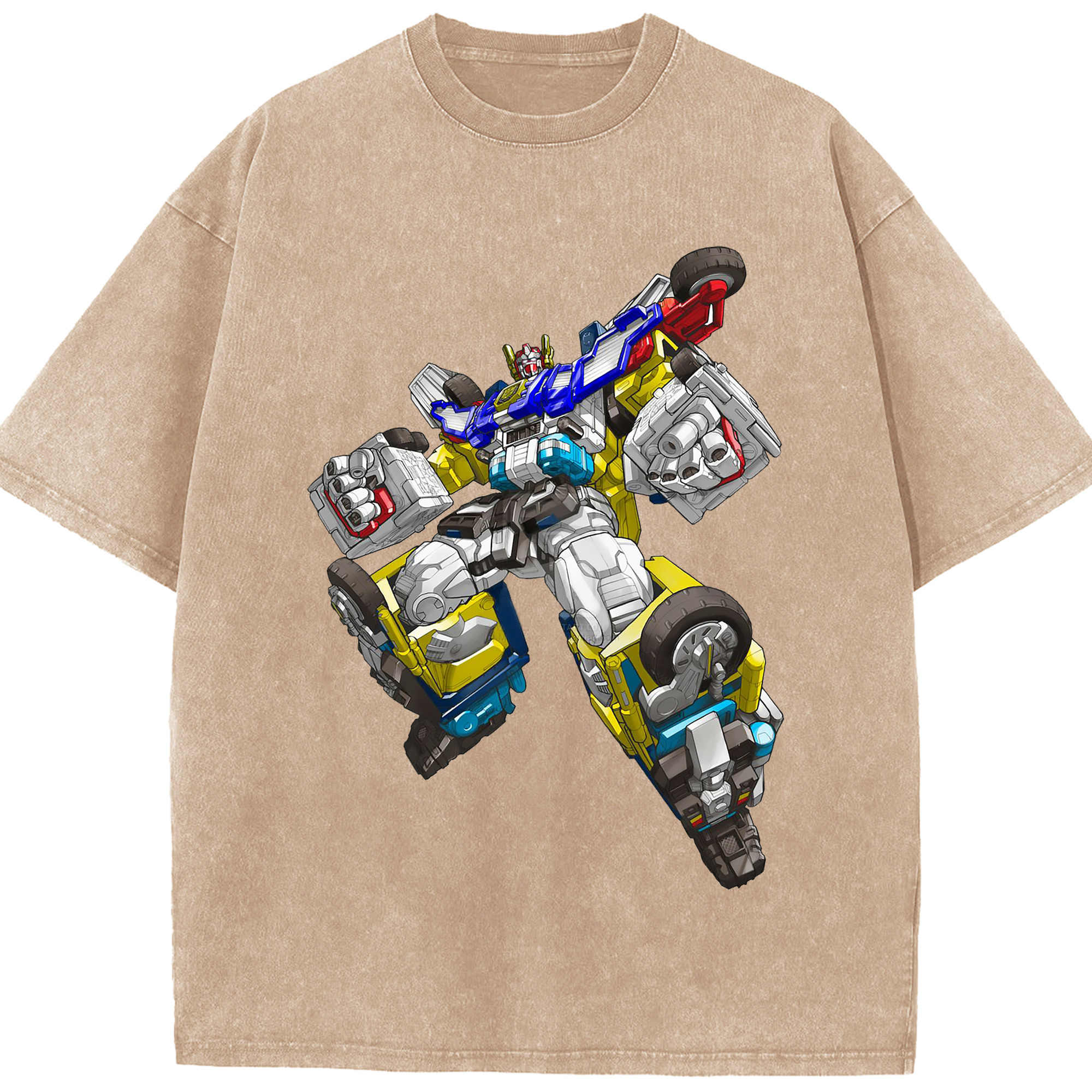 （画像用）  綿100% ヴィンテージ風 半袖Tシャツ（フロントプリント）