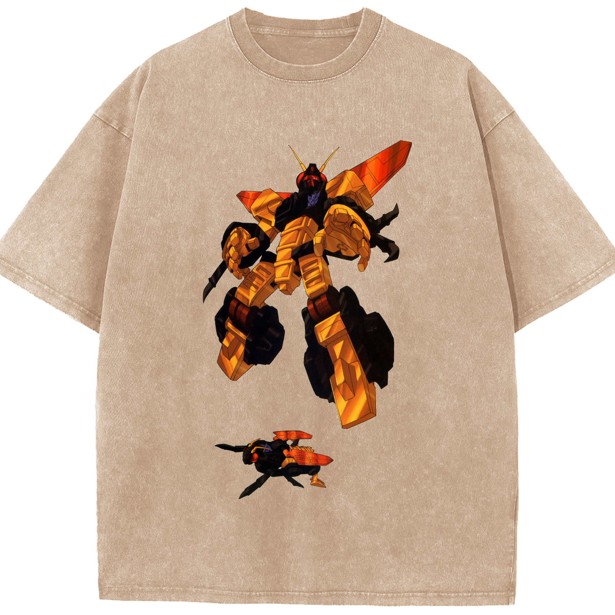 （画像用）  綿100% ヴィンテージ風 半袖Tシャツ（フロントプリント）