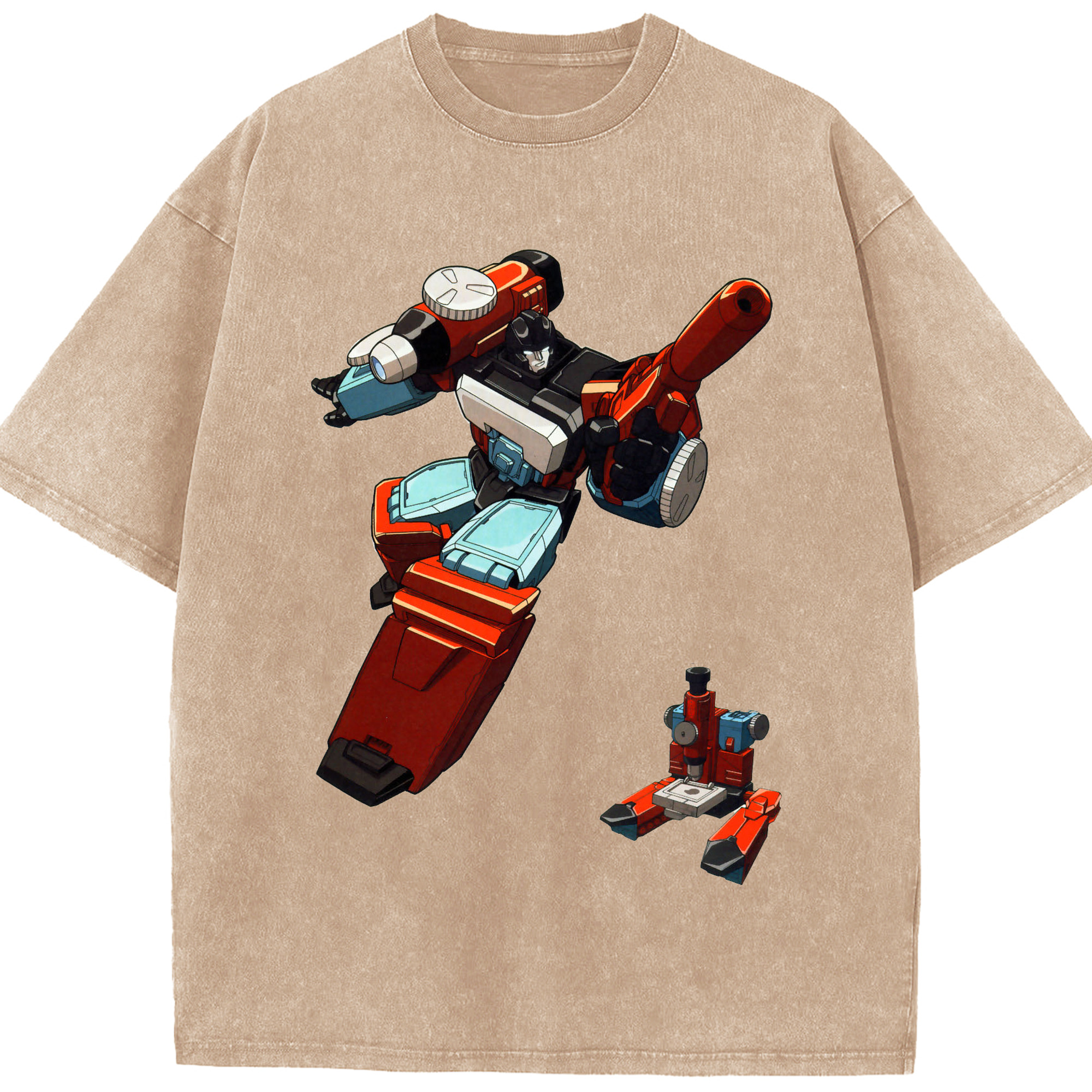 （画像用）  綿100% ヴィンテージ風 半袖Tシャツ（フロントプリント）
