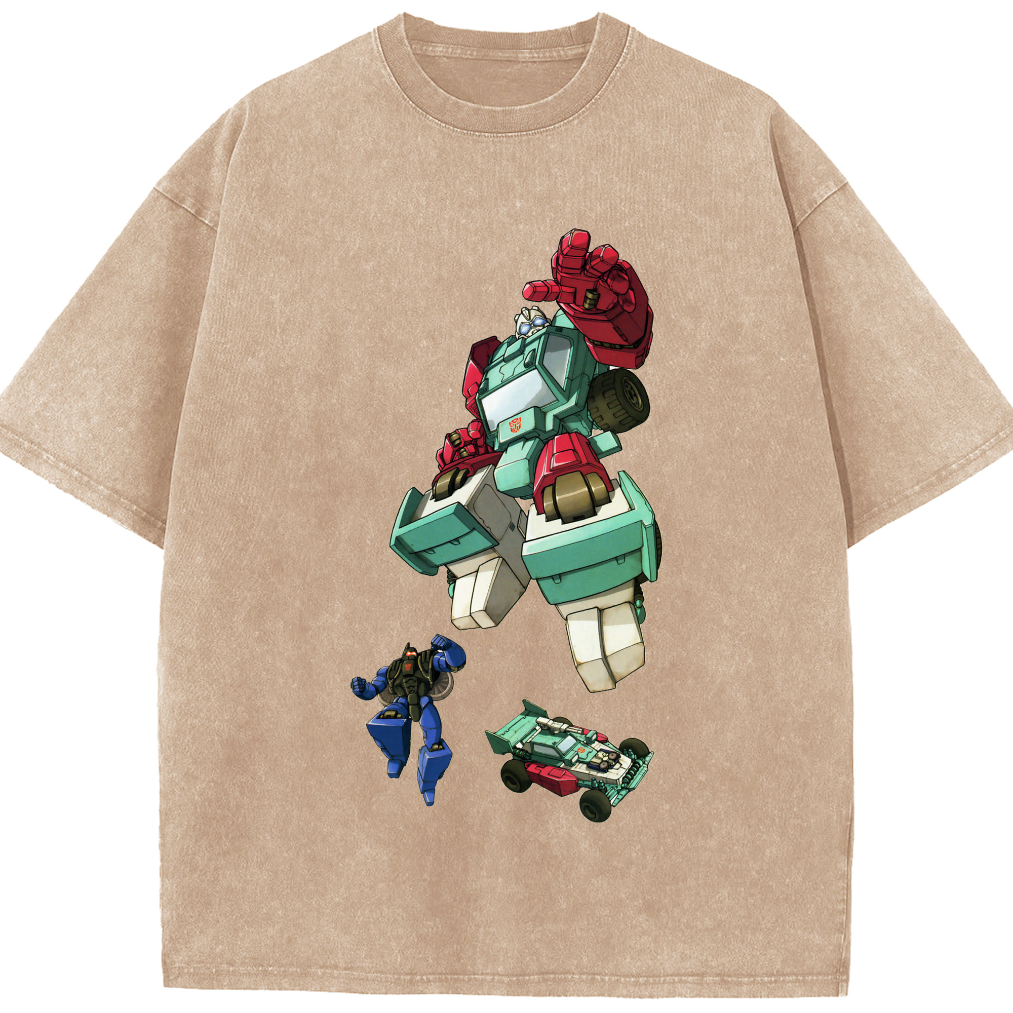 （画像用）  綿100% ヴィンテージ風 半袖Tシャツ（フロントプリント）
