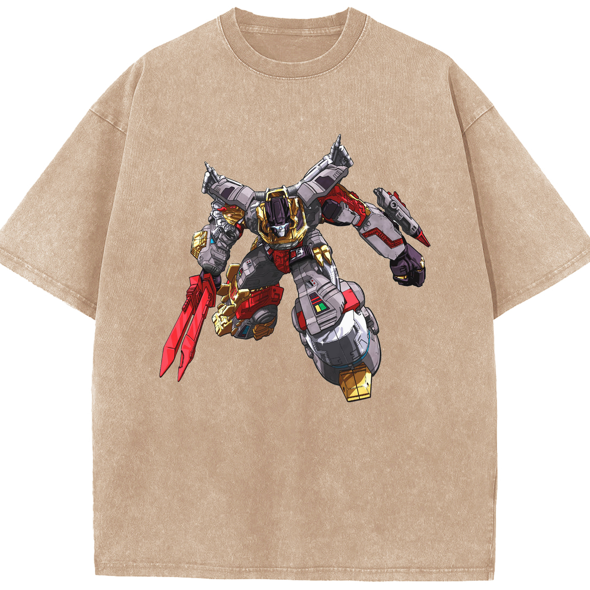 （画像用）  綿100% ヴィンテージ風 半袖Tシャツ（フロントプリント）