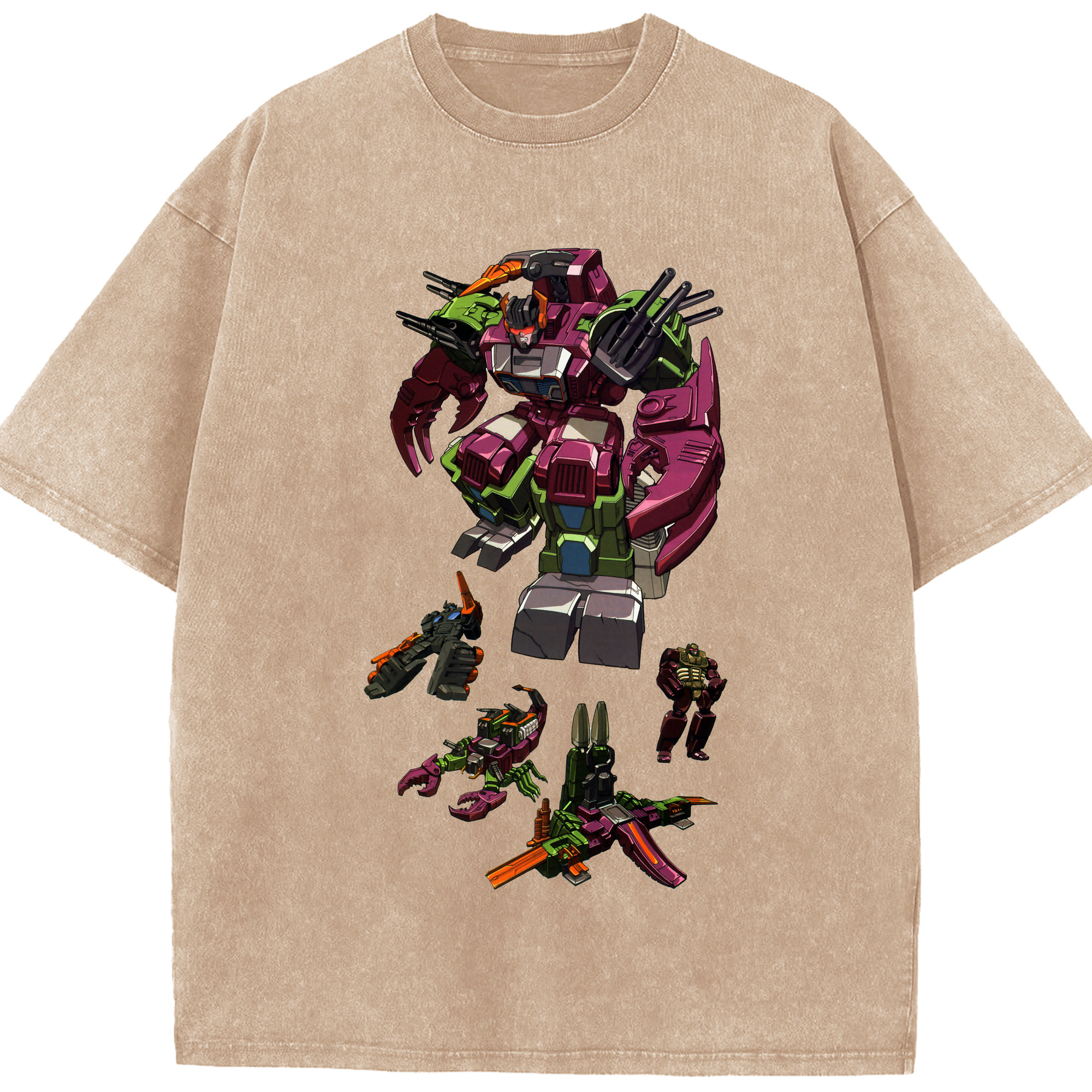 （画像用）  綿100% ヴィンテージ風 半袖Tシャツ（フロントプリント）