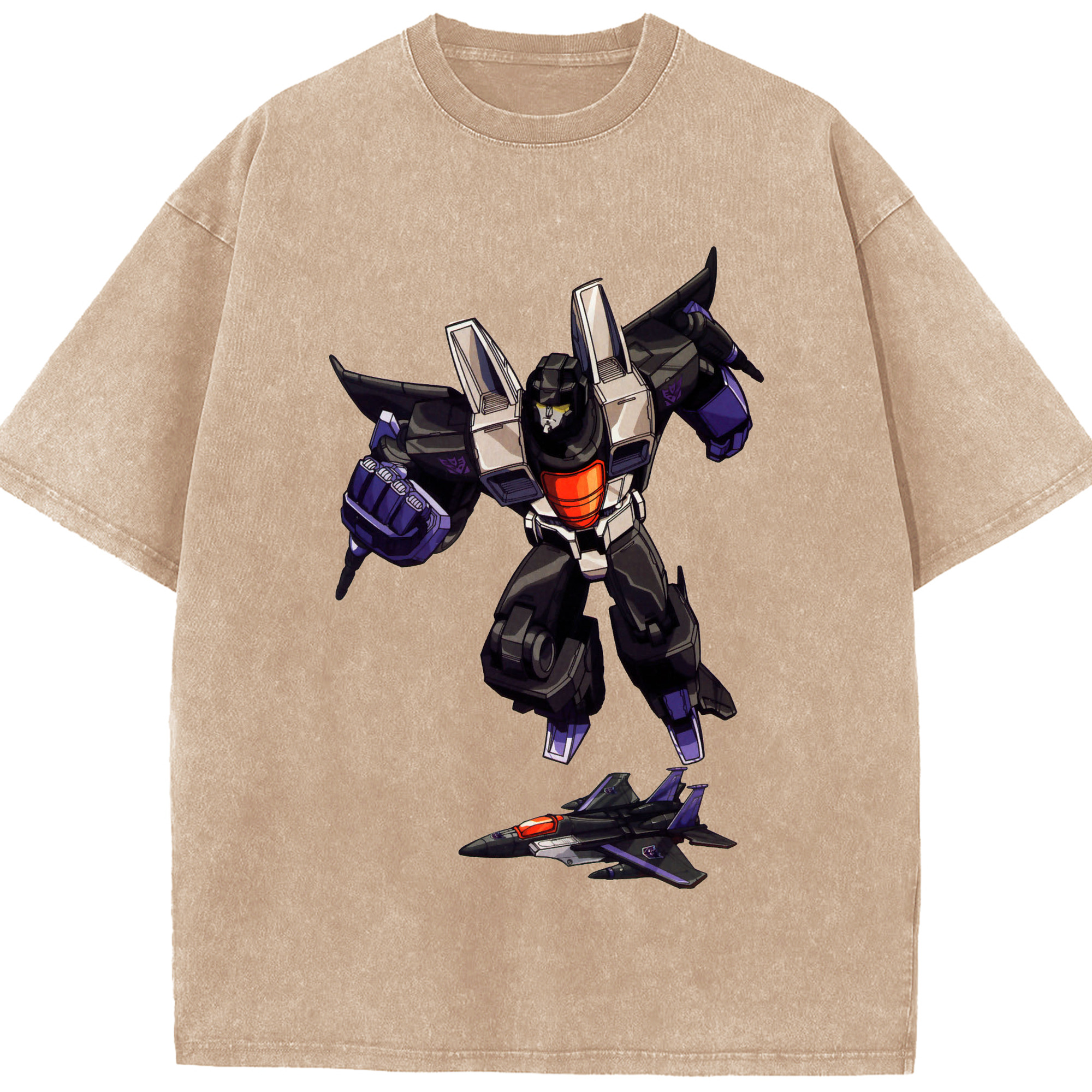 （画像用）  綿100% ヴィンテージ風 半袖Tシャツ（フロントプリント）