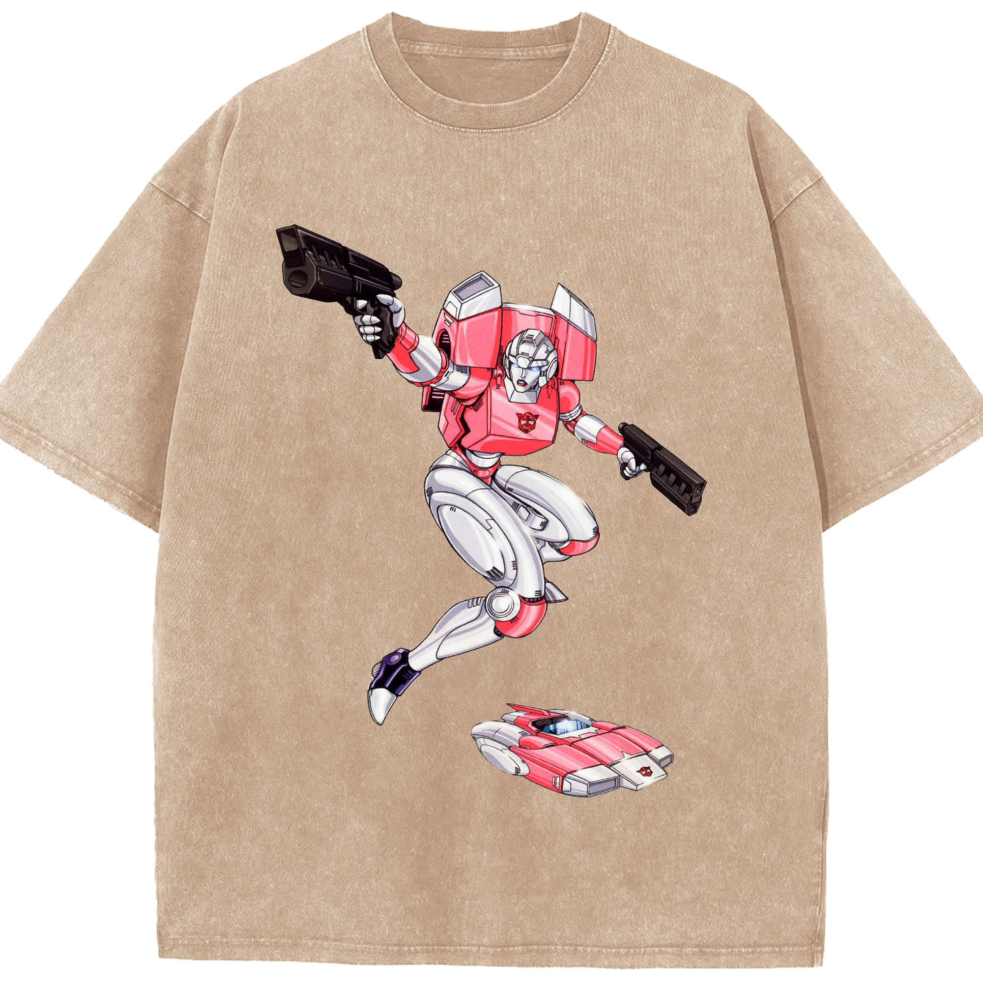（画像用）  綿100% ヴィンテージ風 半袖Tシャツ（フロントプリント）