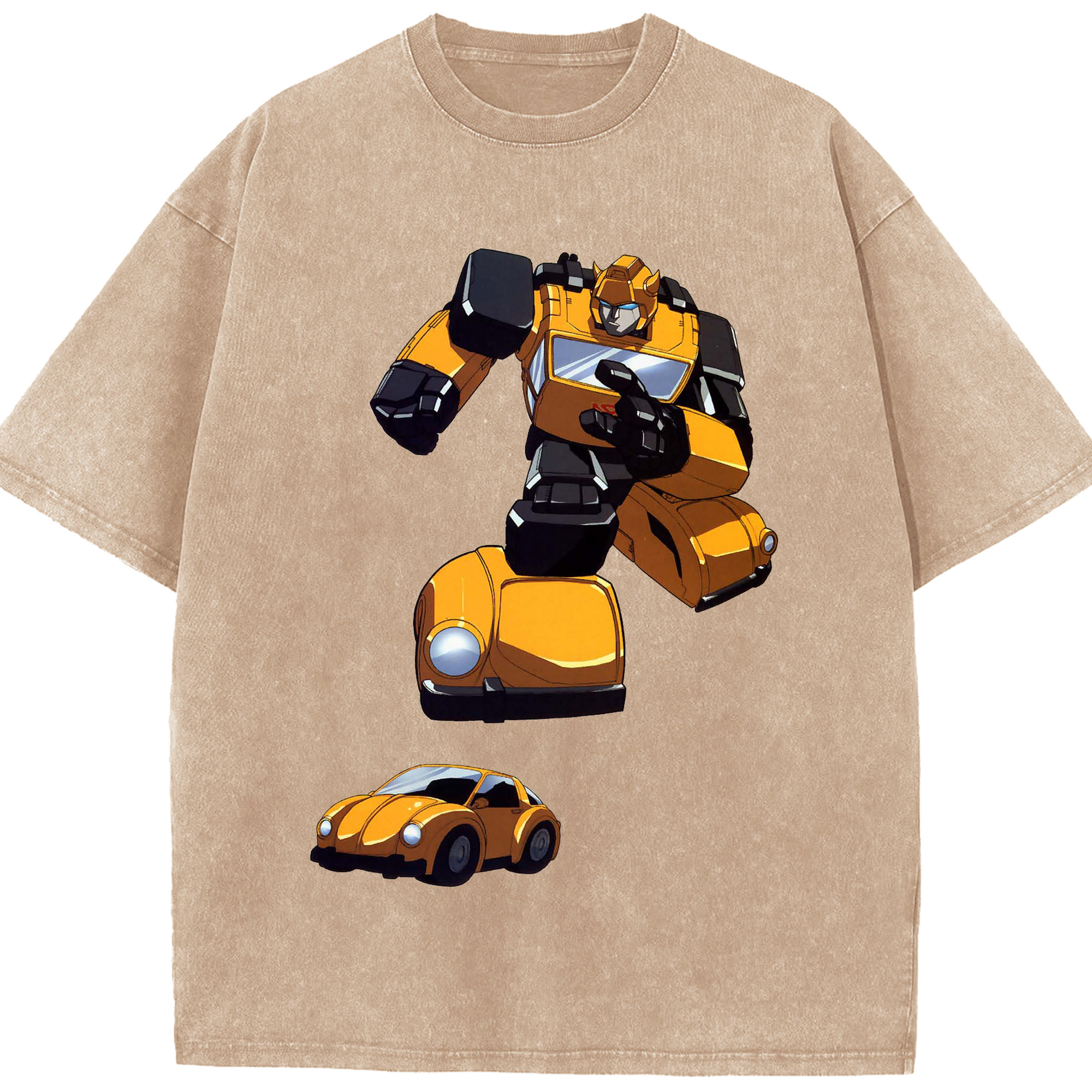 （画像用）  綿100% ヴィンテージ風 半袖Tシャツ（フロントプリント）