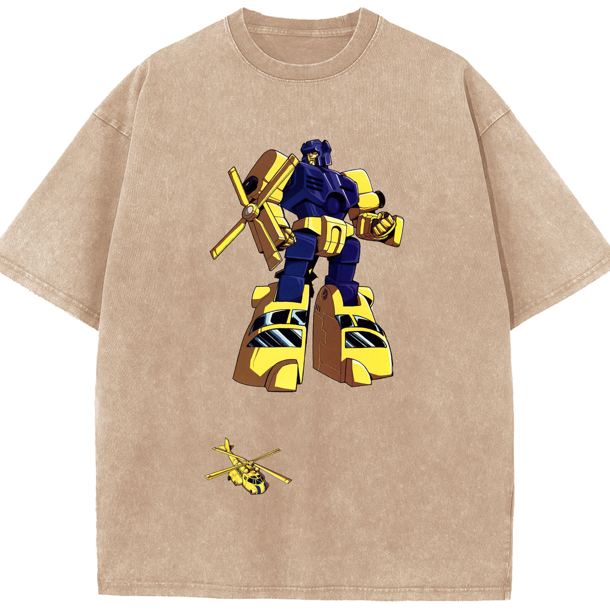 （画像用）  綿100% ヴィンテージ風 半袖Tシャツ（フロントプリント）