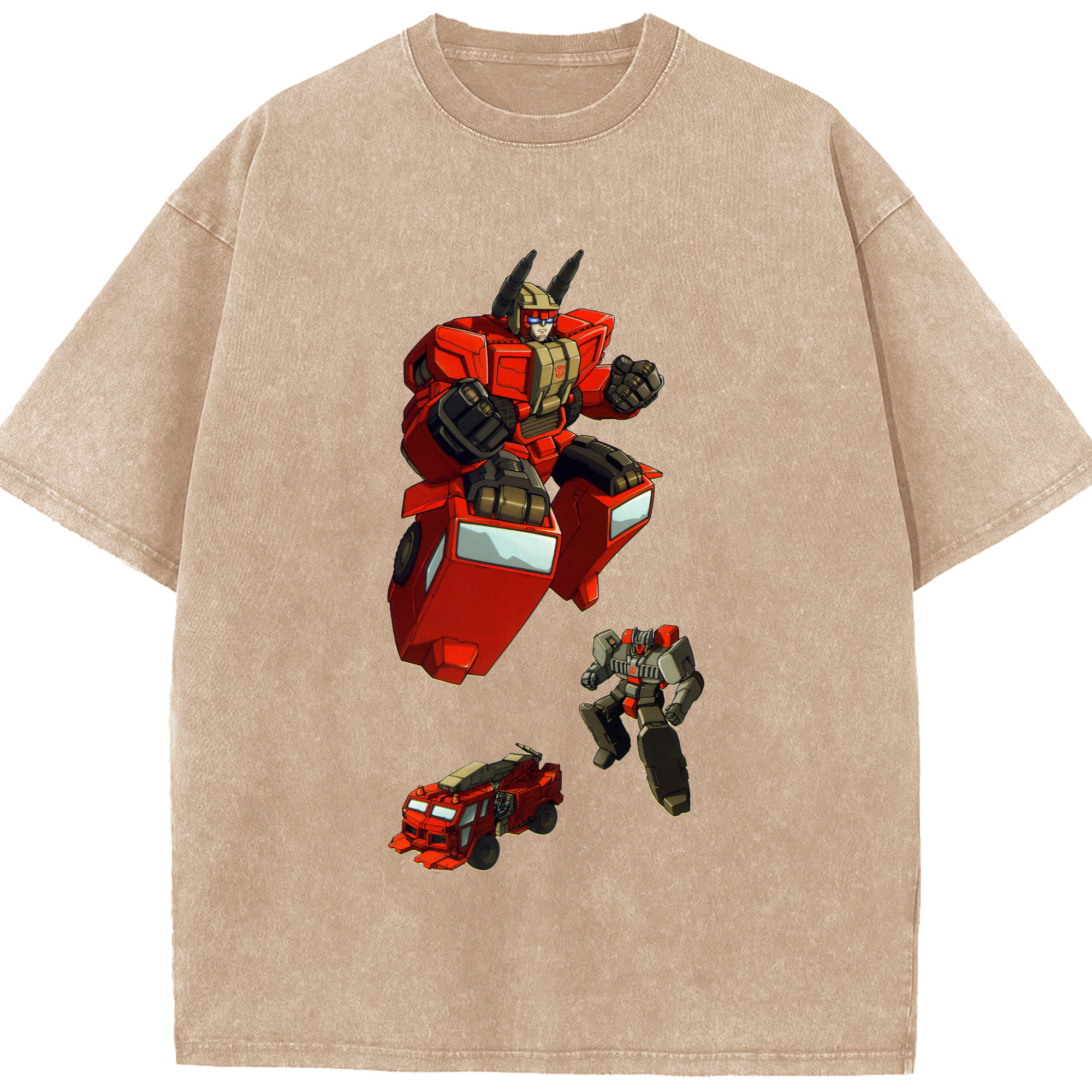 （画像用）  綿100% ヴィンテージ風 半袖Tシャツ（フロントプリント）
