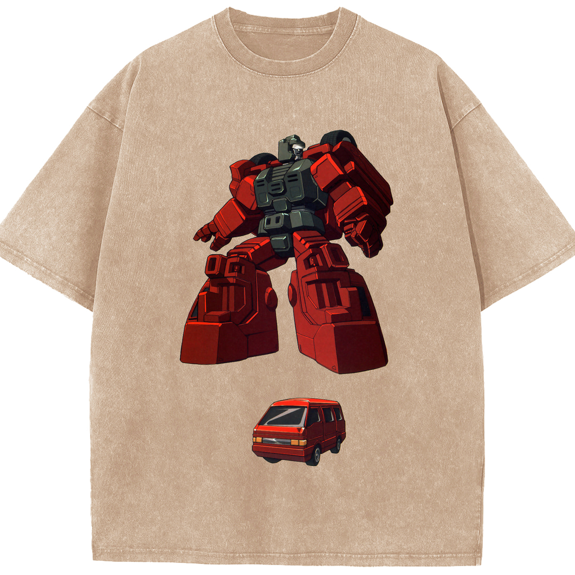 （画像用）  綿100% ヴィンテージ風 半袖Tシャツ（フロントプリント）