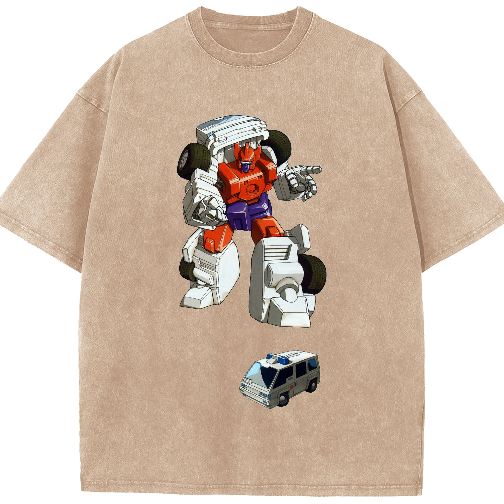 （画像用）  綿100% ヴィンテージ風 半袖Tシャツ（フロントプリント）