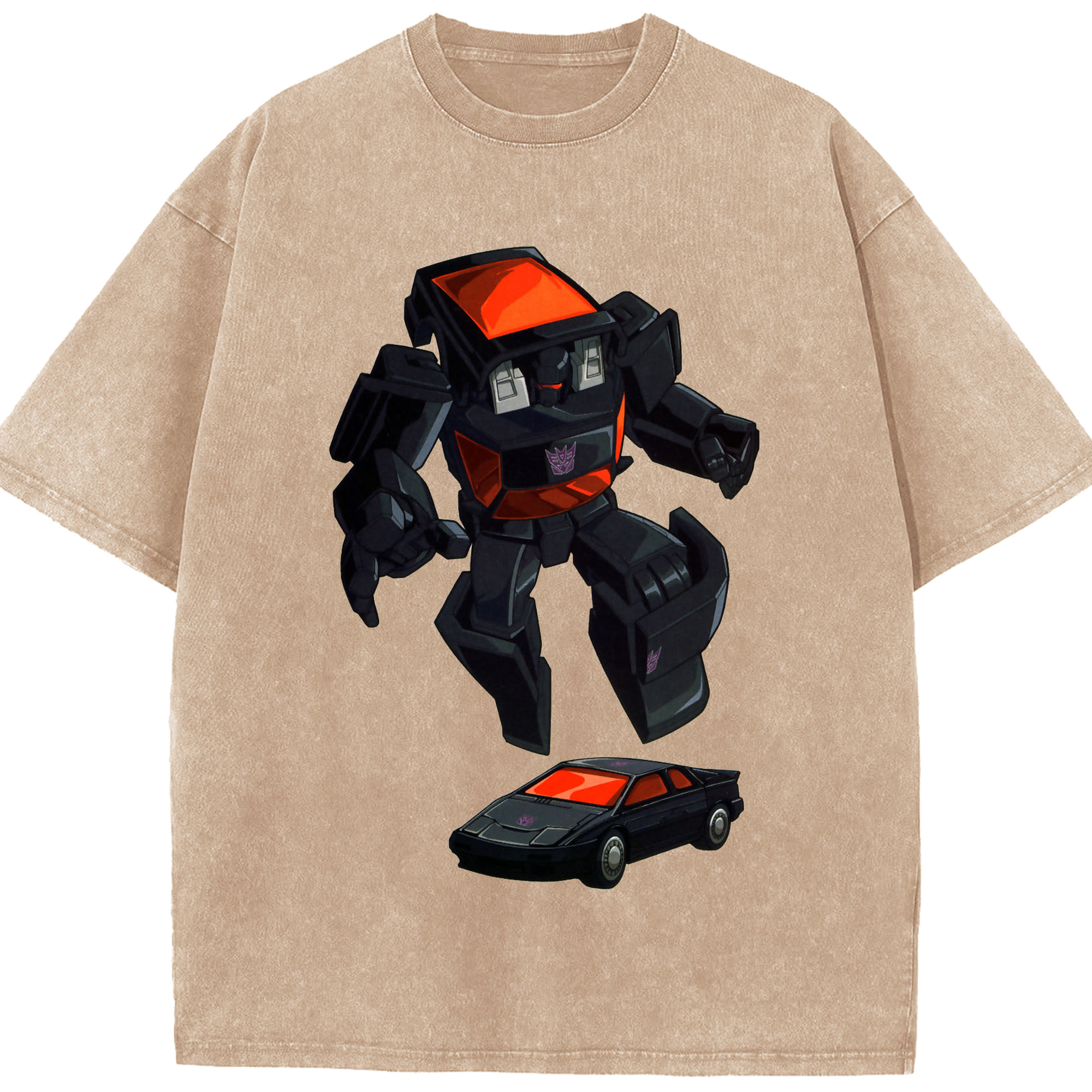 （画像用）  綿100% ヴィンテージ風 半袖Tシャツ（フロントプリント）