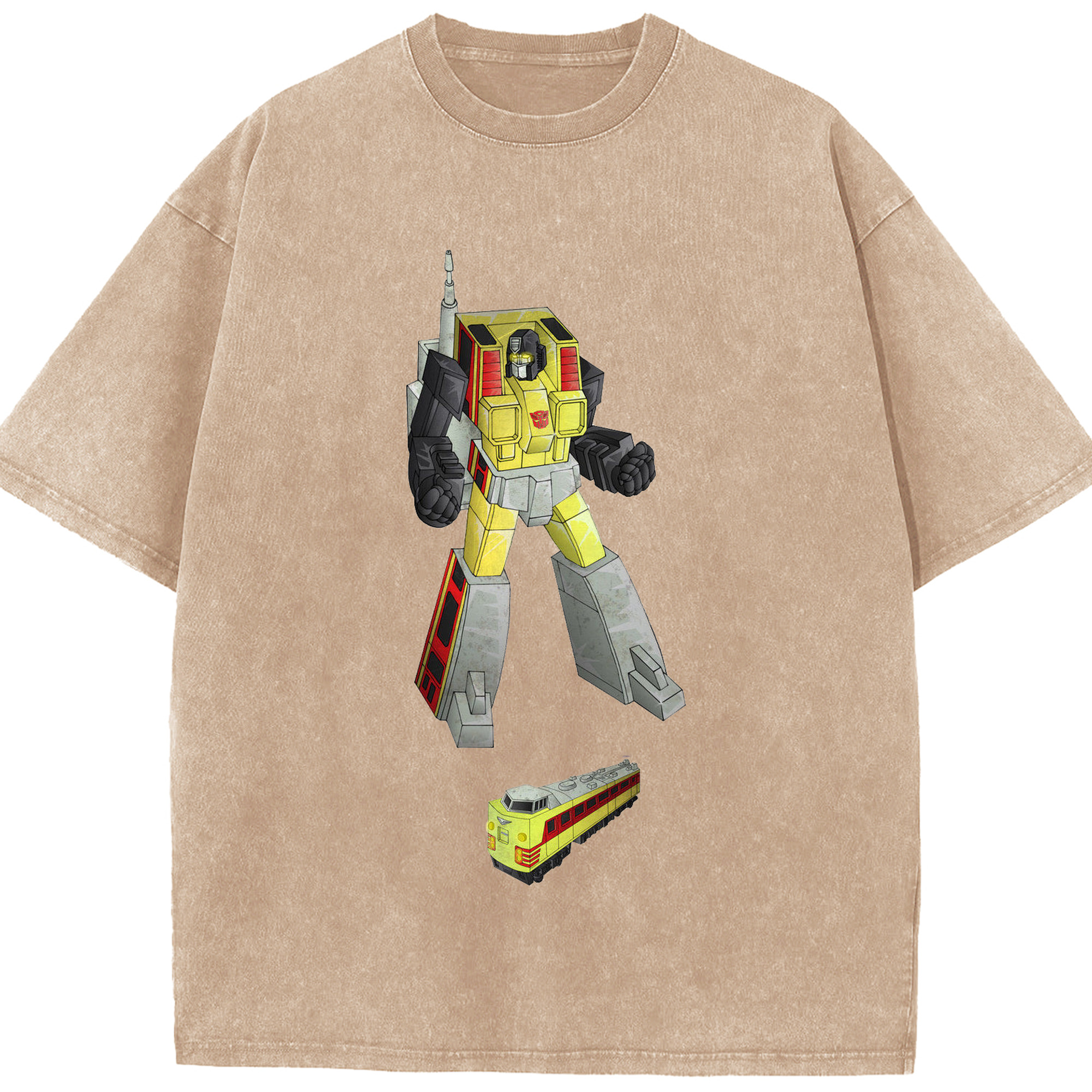 （画像用）  綿100% ヴィンテージ風 半袖Tシャツ（フロントプリント）