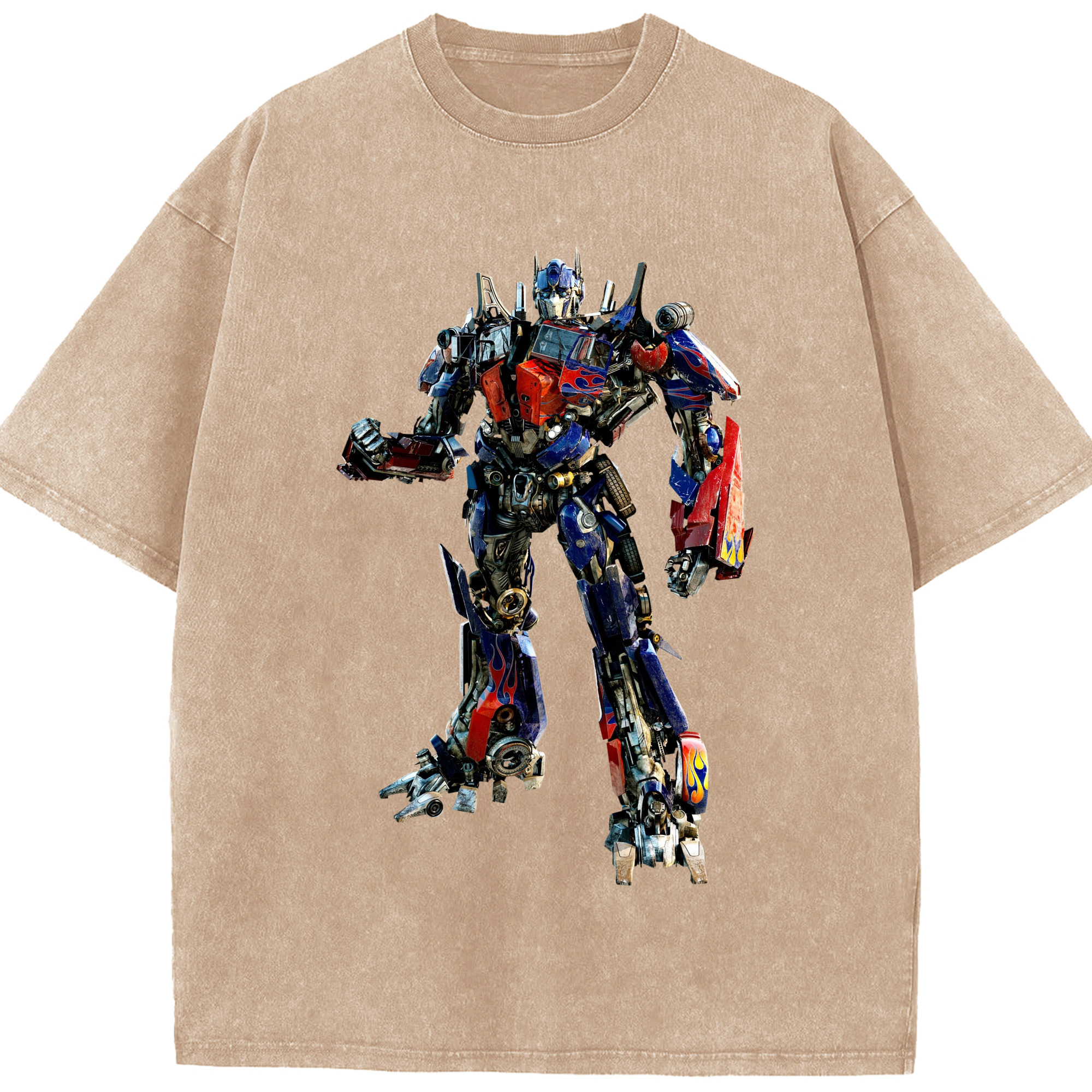 （画像用）  綿100% ヴィンテージ風 半袖Tシャツ（フロントプリント）