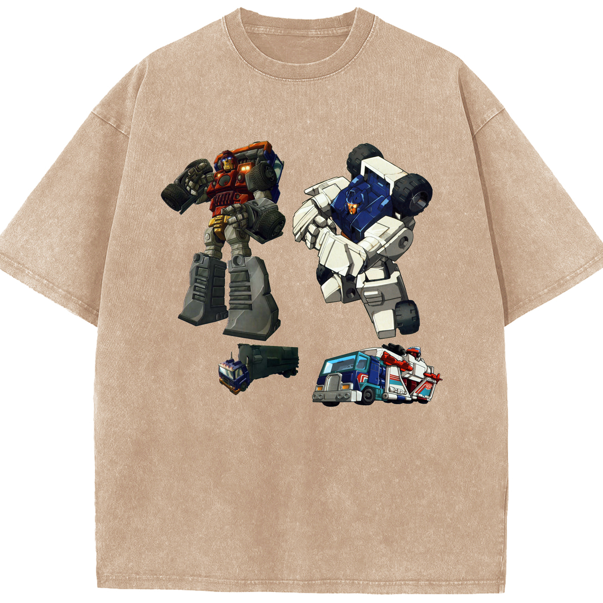 （画像用）  綿100% ヴィンテージ風 半袖Tシャツ（フロントプリント）