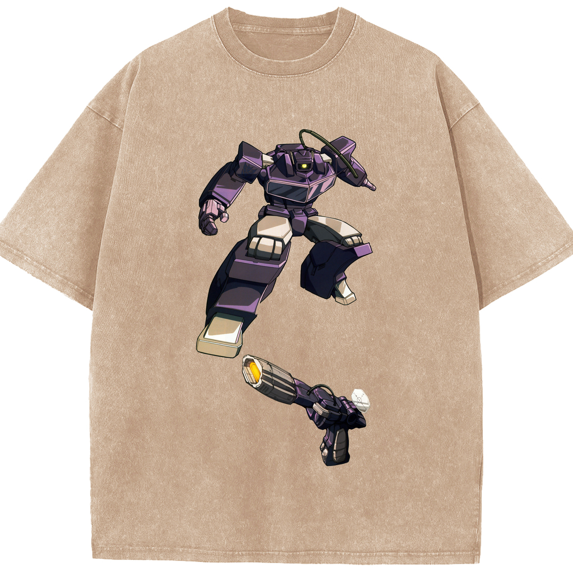 （画像用）  綿100% ヴィンテージ風 半袖Tシャツ（フロントプリント）