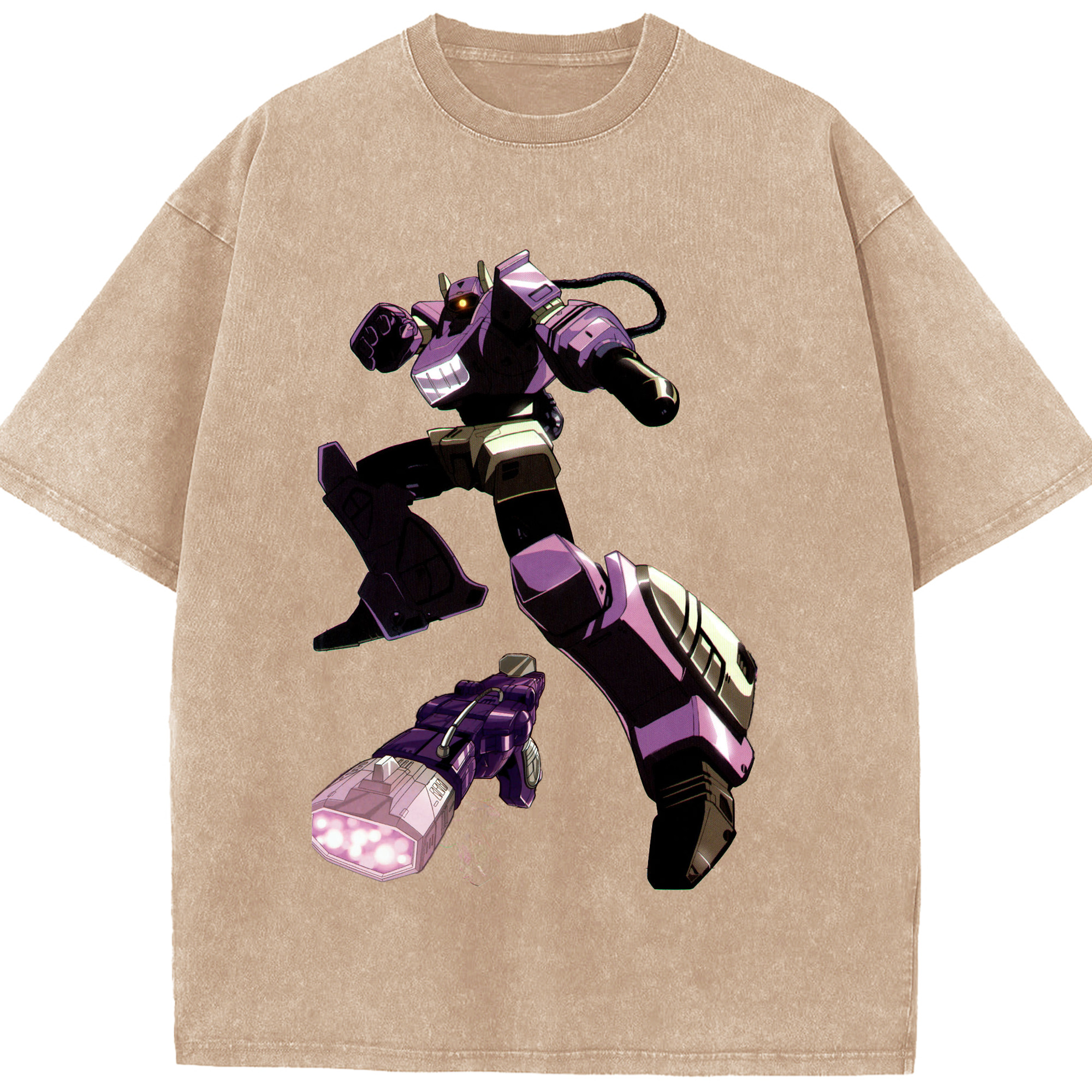 （画像用）  綿100% ヴィンテージ風 半袖Tシャツ（フロントプリント）