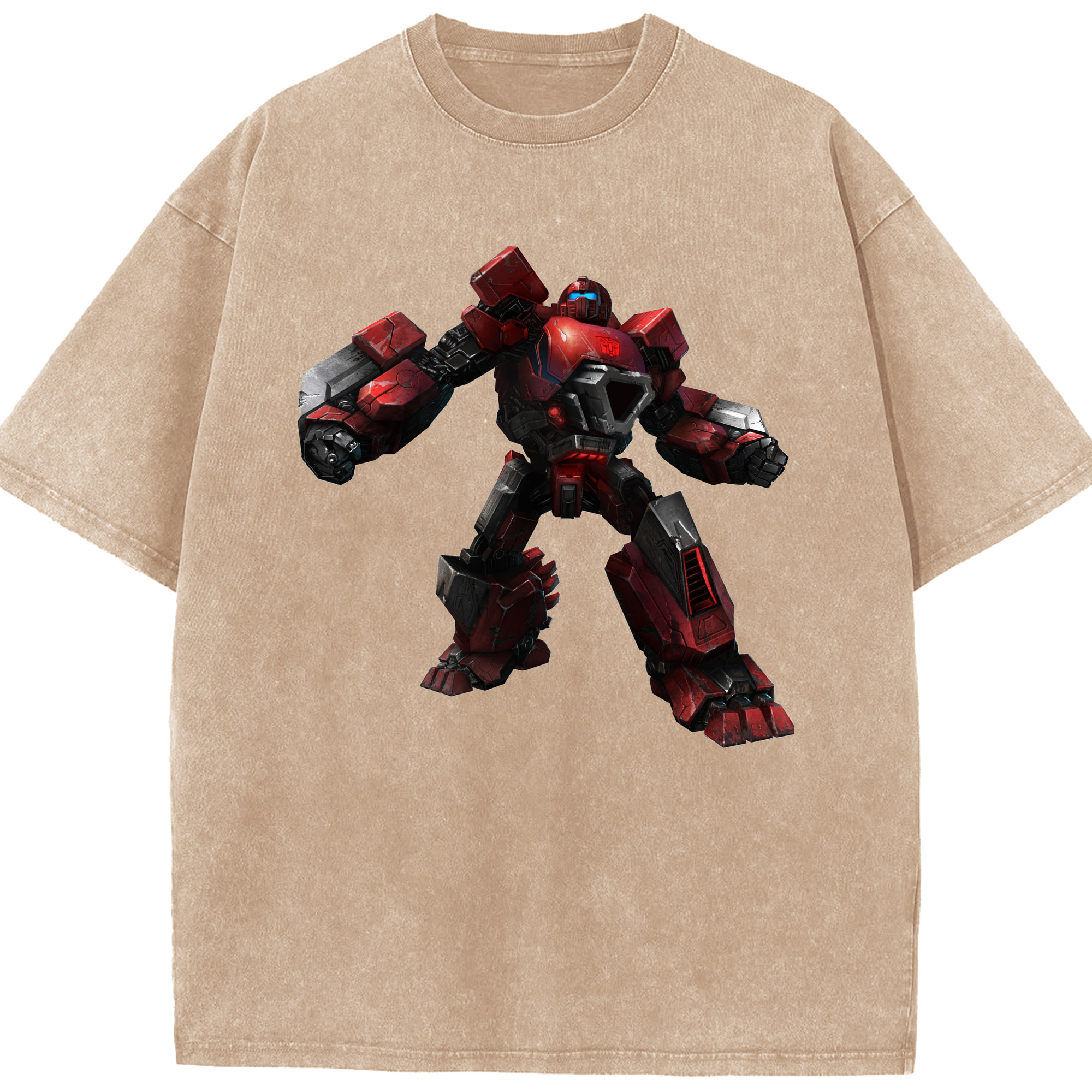 （画像用）  綿100% ヴィンテージ風 半袖Tシャツ（フロントプリント）