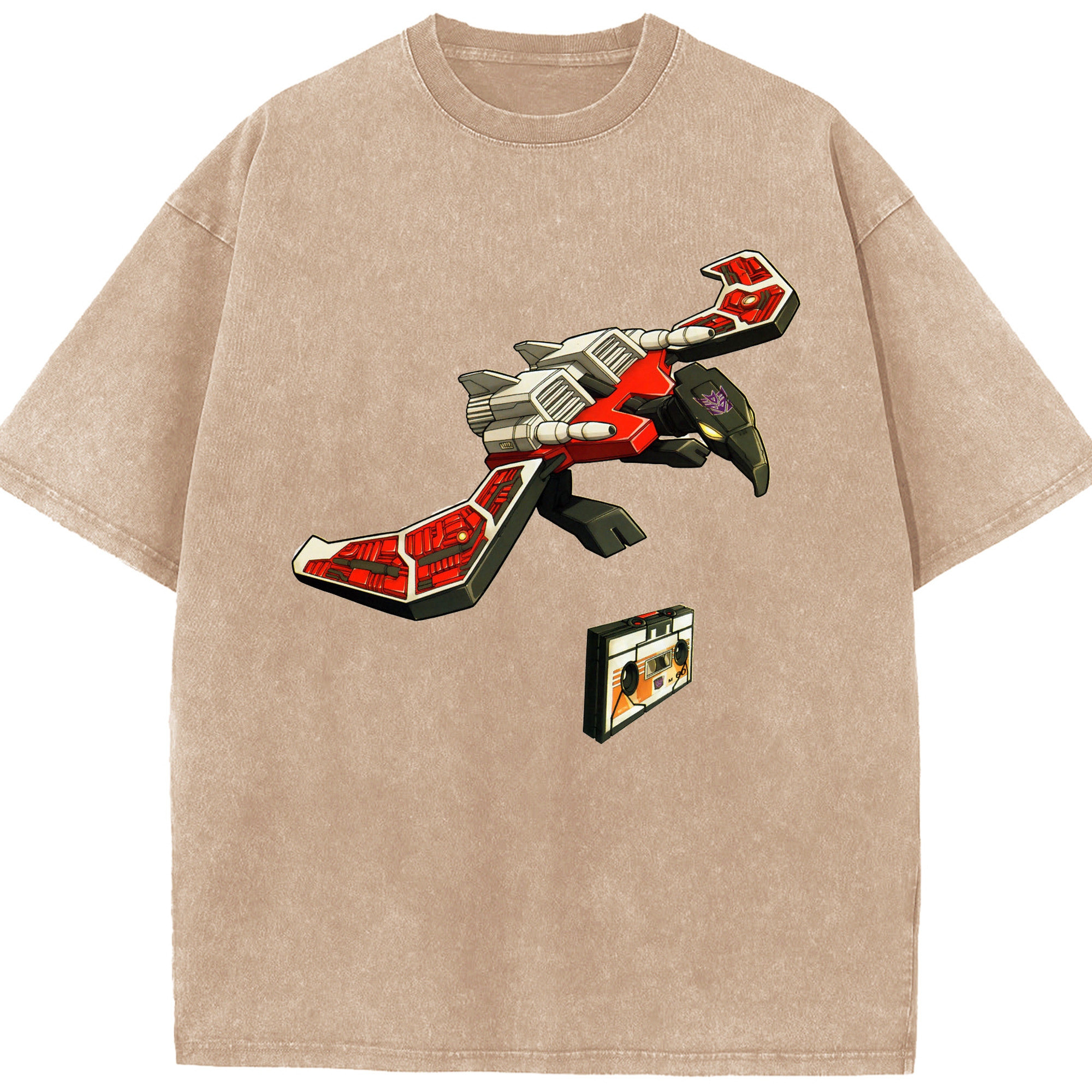 （画像用）  綿100% ヴィンテージ風 半袖Tシャツ（フロントプリント）