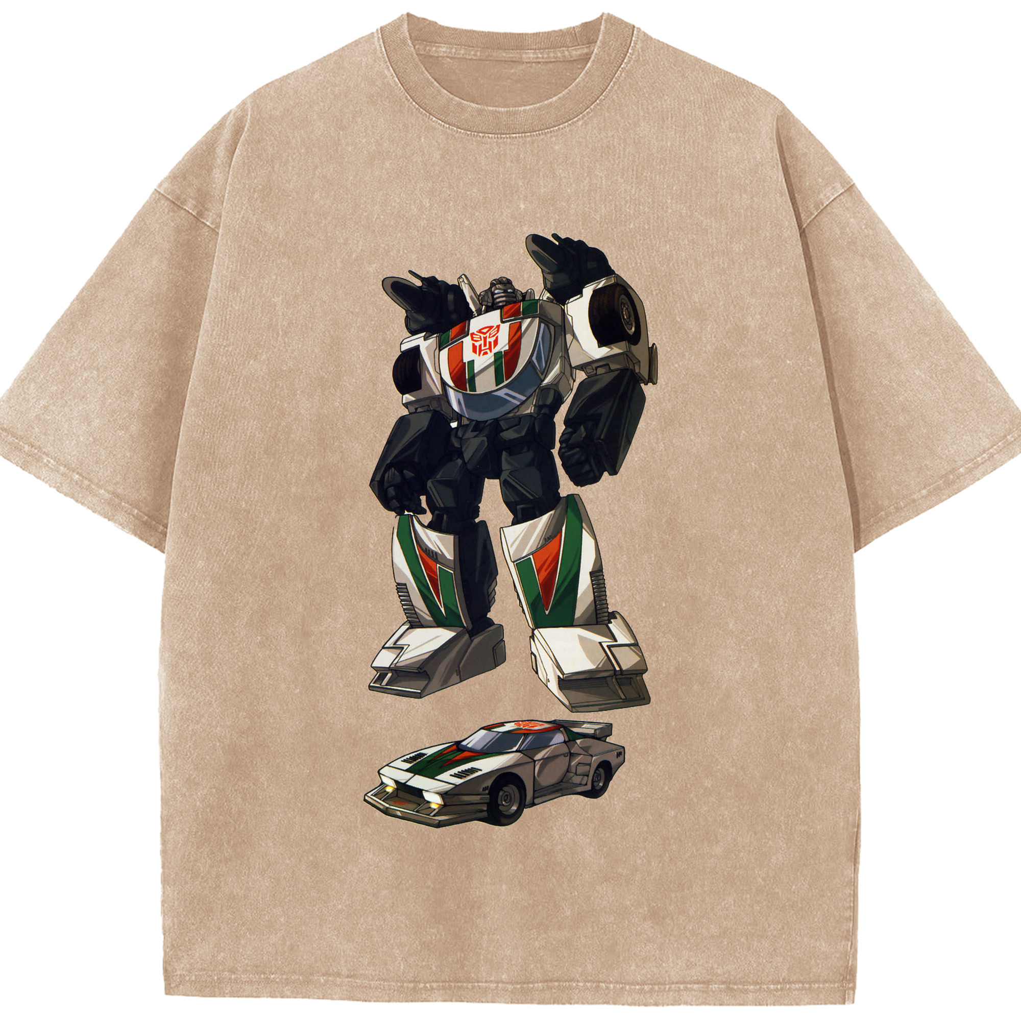 （画像用）  綿100% ヴィンテージ風 半袖Tシャツ（フロントプリント）