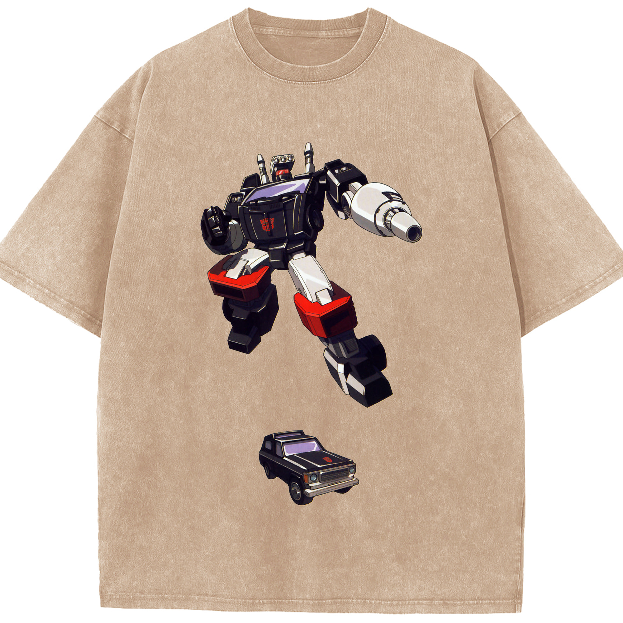 （画像用）  綿100% ヴィンテージ風 半袖Tシャツ（フロントプリント）