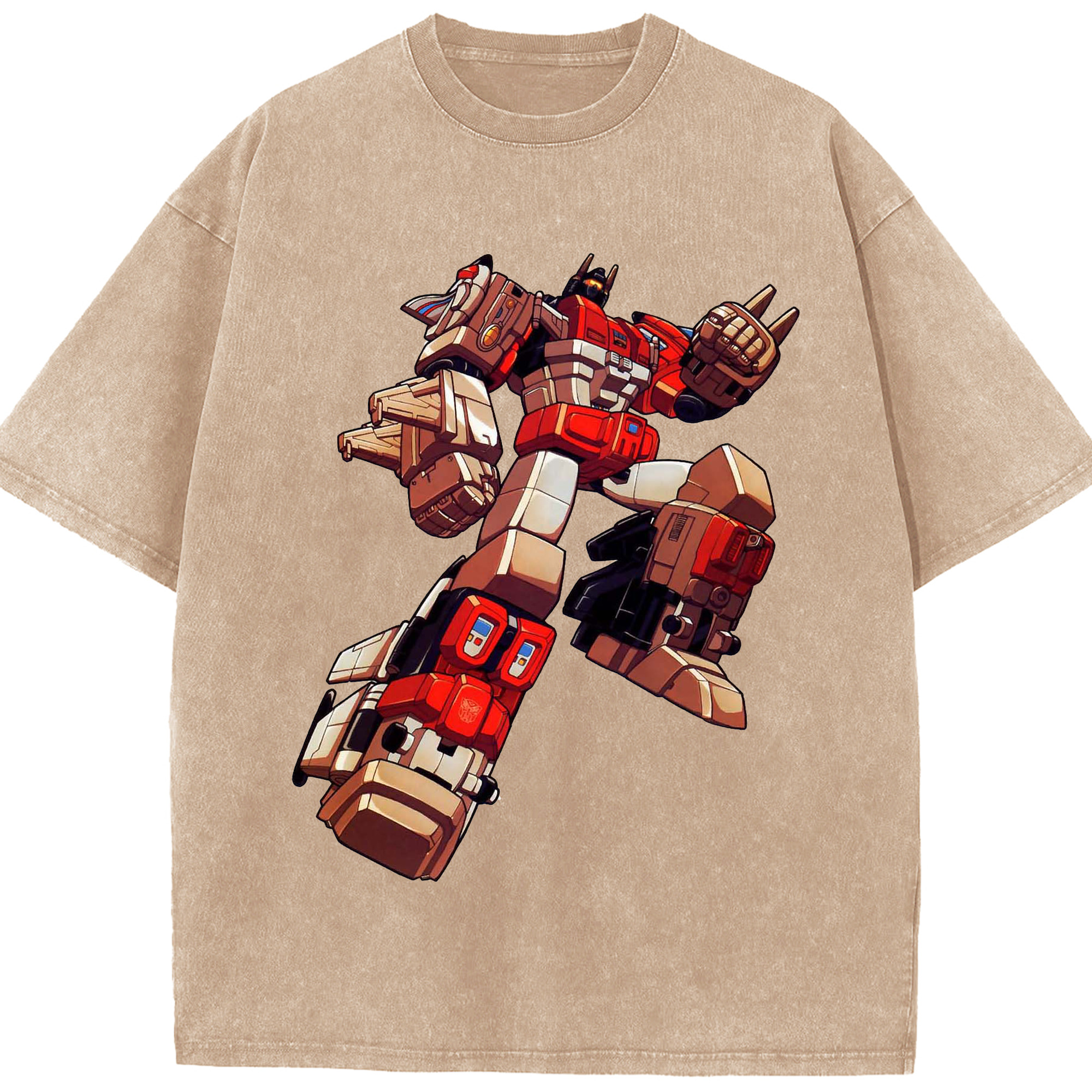 （画像用）  綿100% ヴィンテージ風 半袖Tシャツ（フロントプリント）