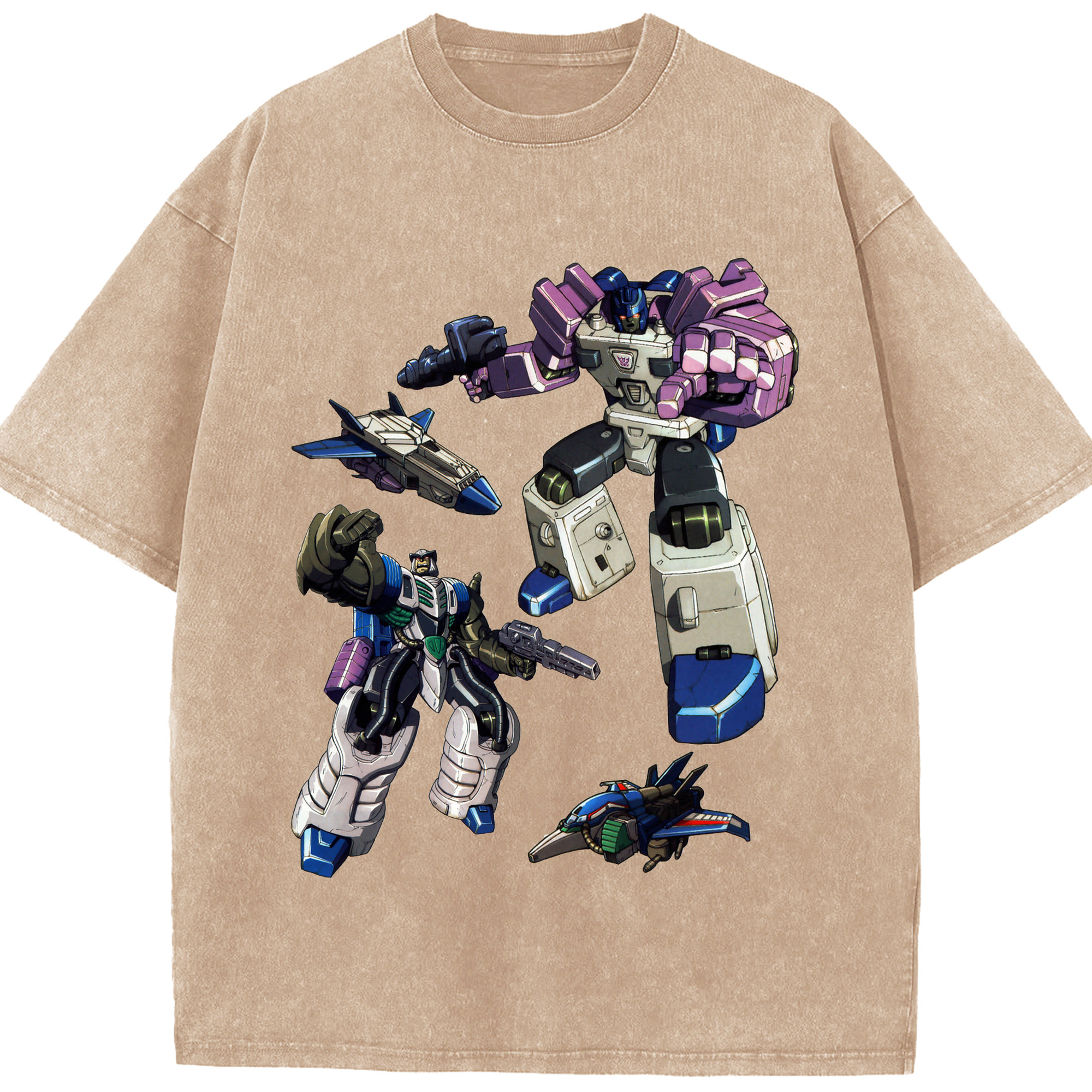 （画像用）  綿100% ヴィンテージ風 半袖Tシャツ（フロントプリント）