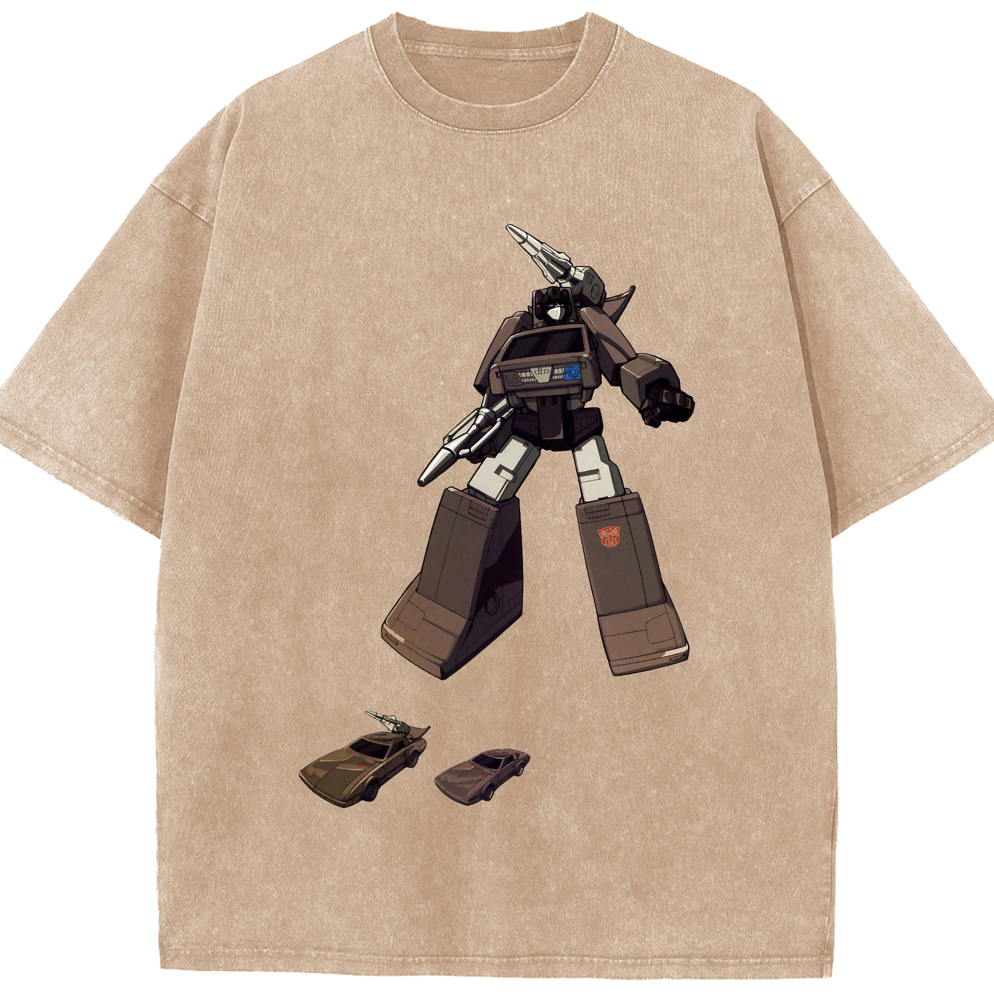 （画像用）  綿100% ヴィンテージ風 半袖Tシャツ（フロントプリント）