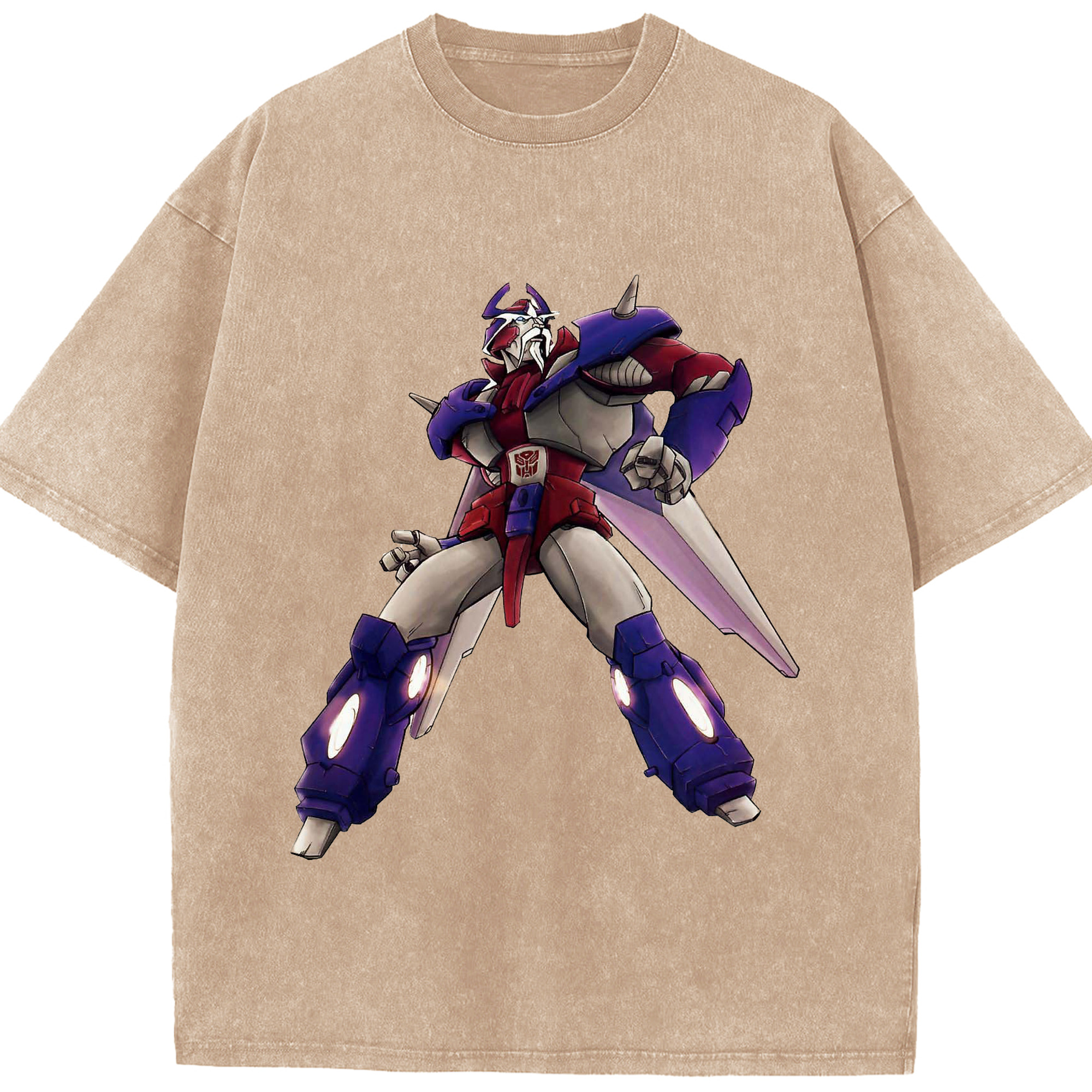 （画像用）  綿100% ヴィンテージ風 半袖Tシャツ（フロントプリント）